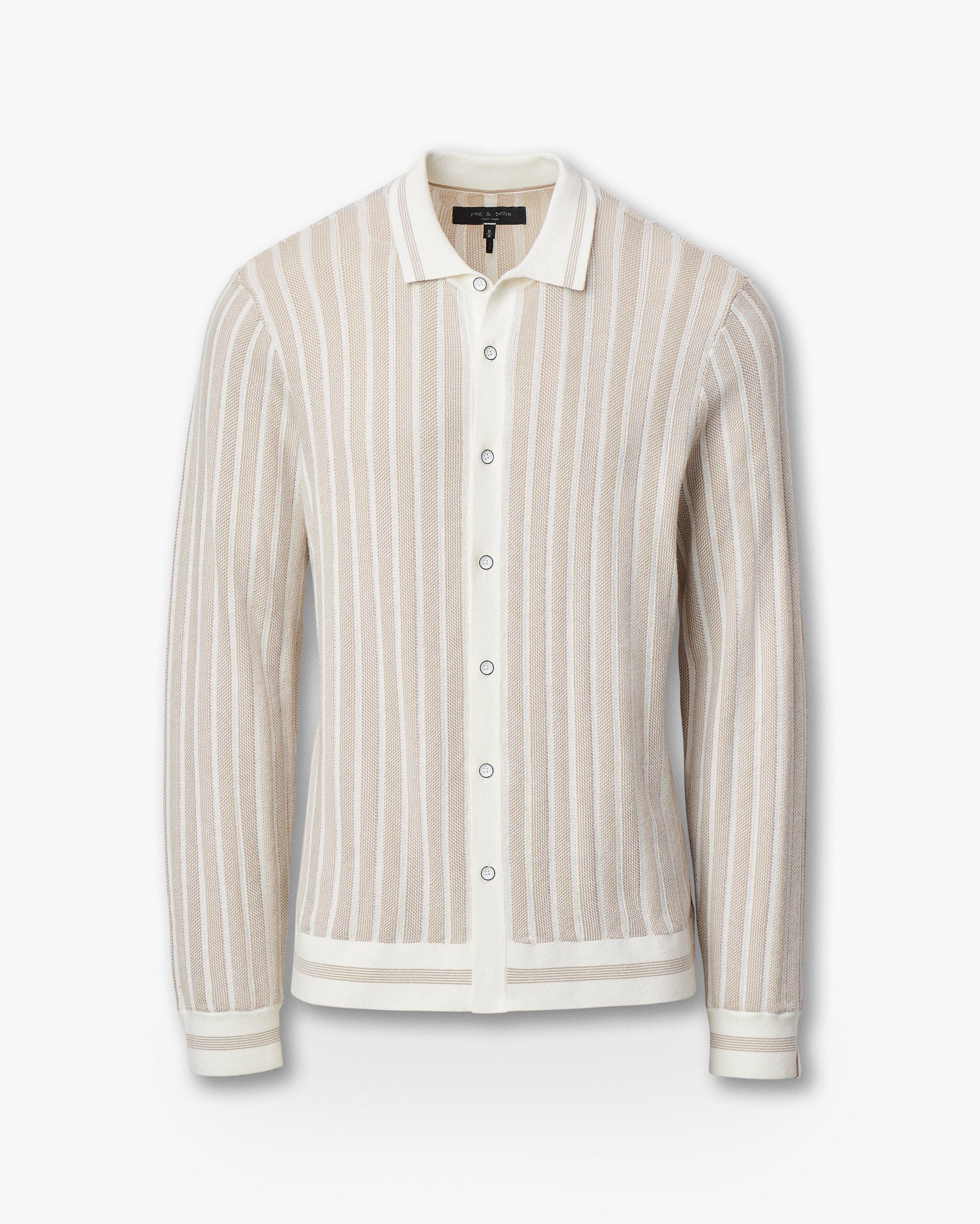 Harvey Ribbed Knit Shirt image number 1