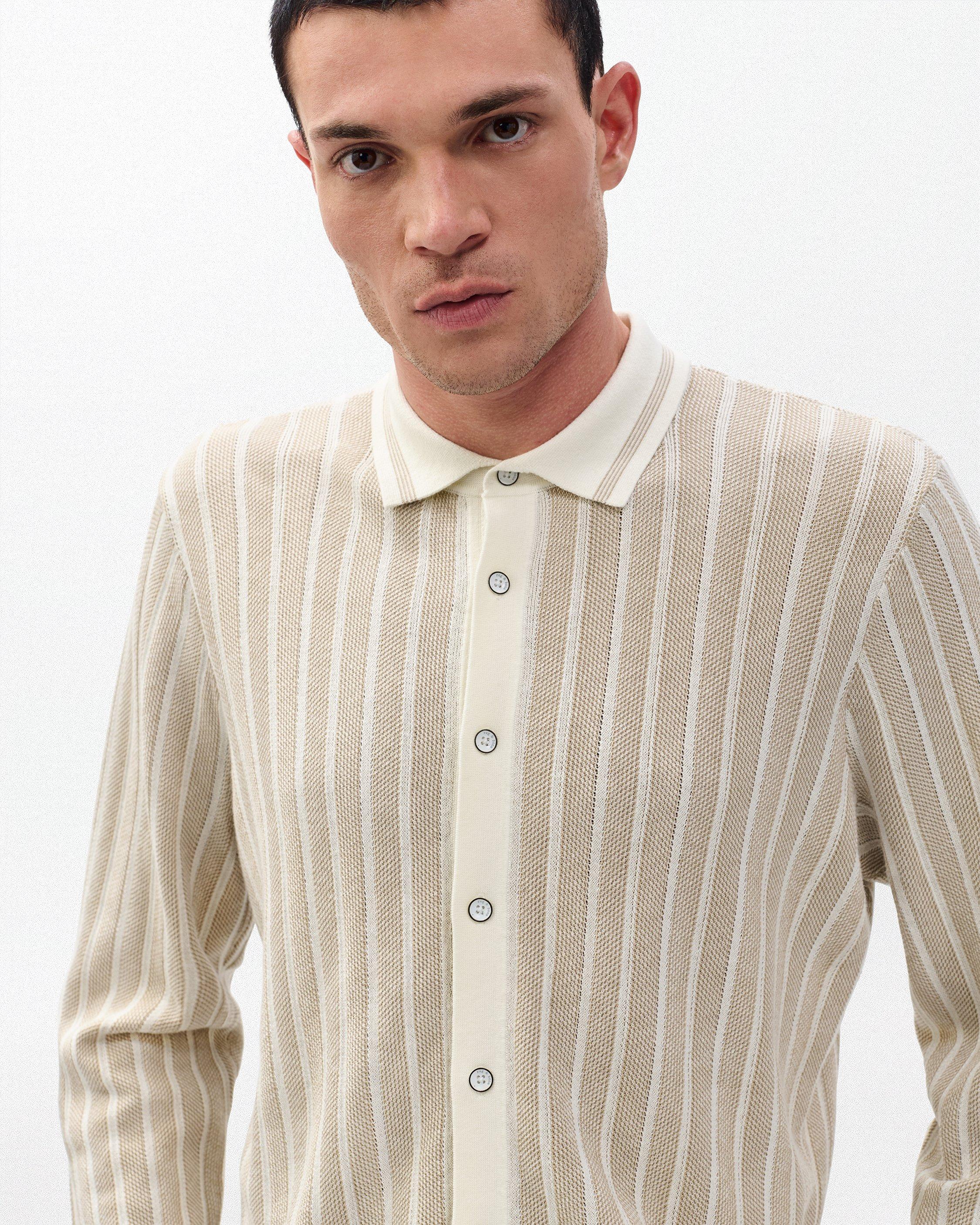 Harvey Ribbed Knit Shirt image number 4