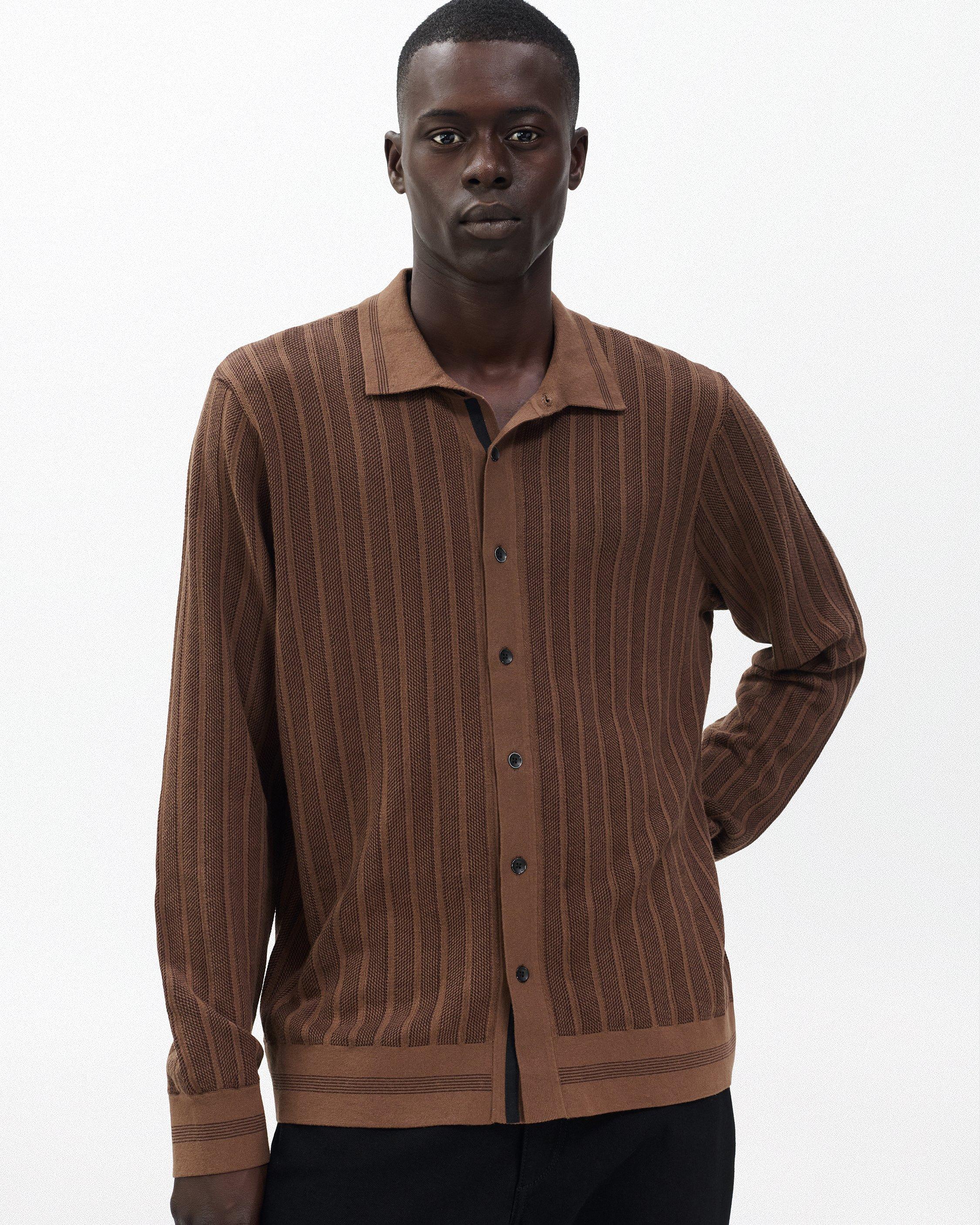 Harvey Ribbed Knit Shirt image number 2