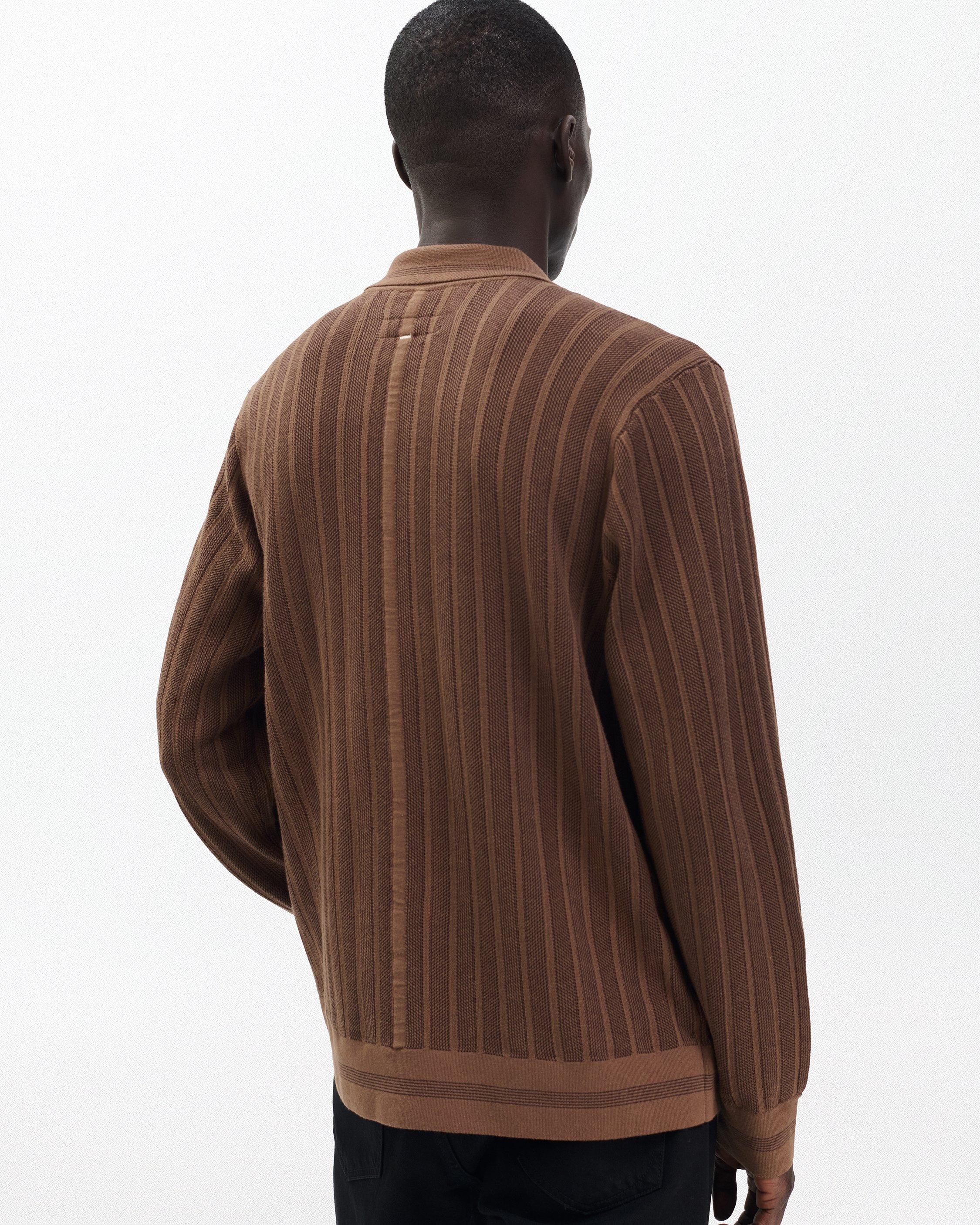 Harvey Ribbed Knit Shirt - Coffee | rag & bone