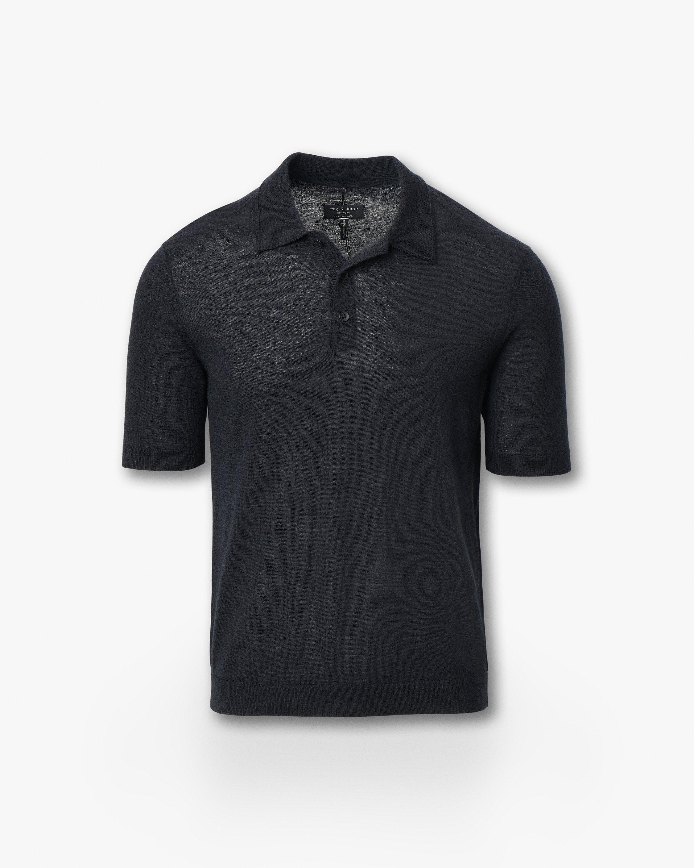 BODHI ボーディcashmere polo black BODHI サマーカシミヤ ポロニット | TROPICAL 21GG