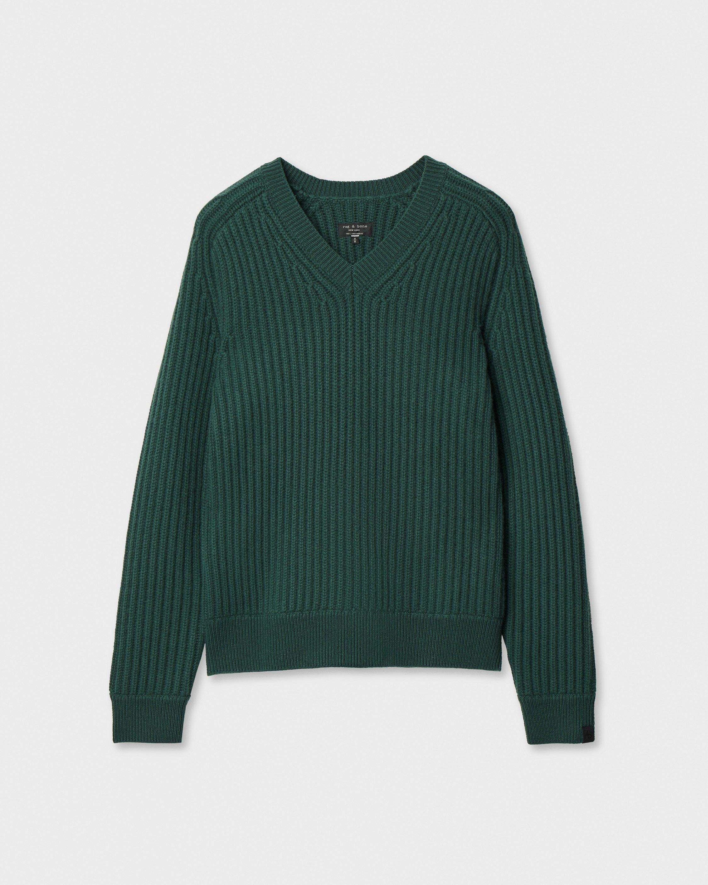 Theo Wool-Cashmere V-Neck Sweater image number 1