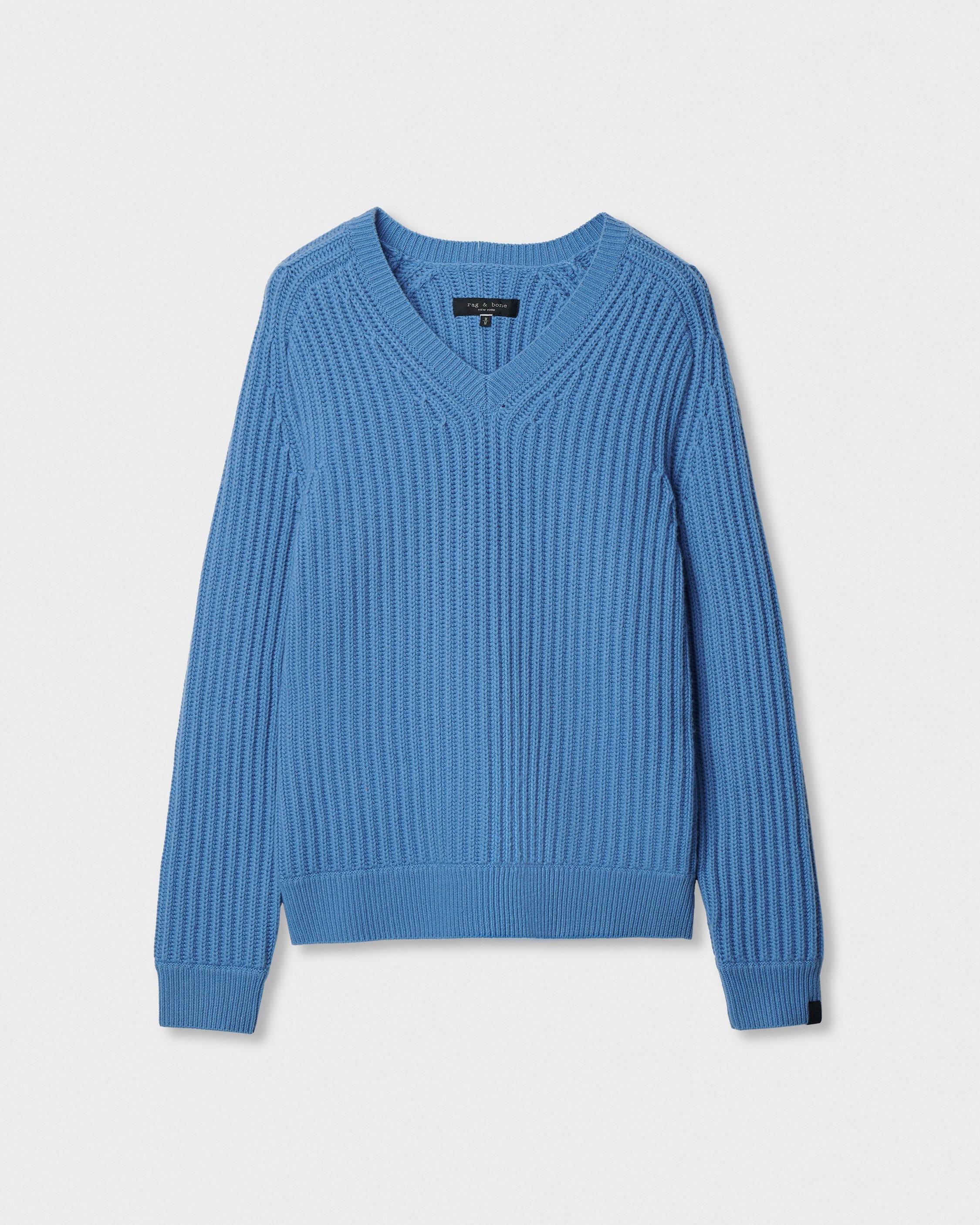 Theo Wool-Cashmere V-Neck Sweater image number 1