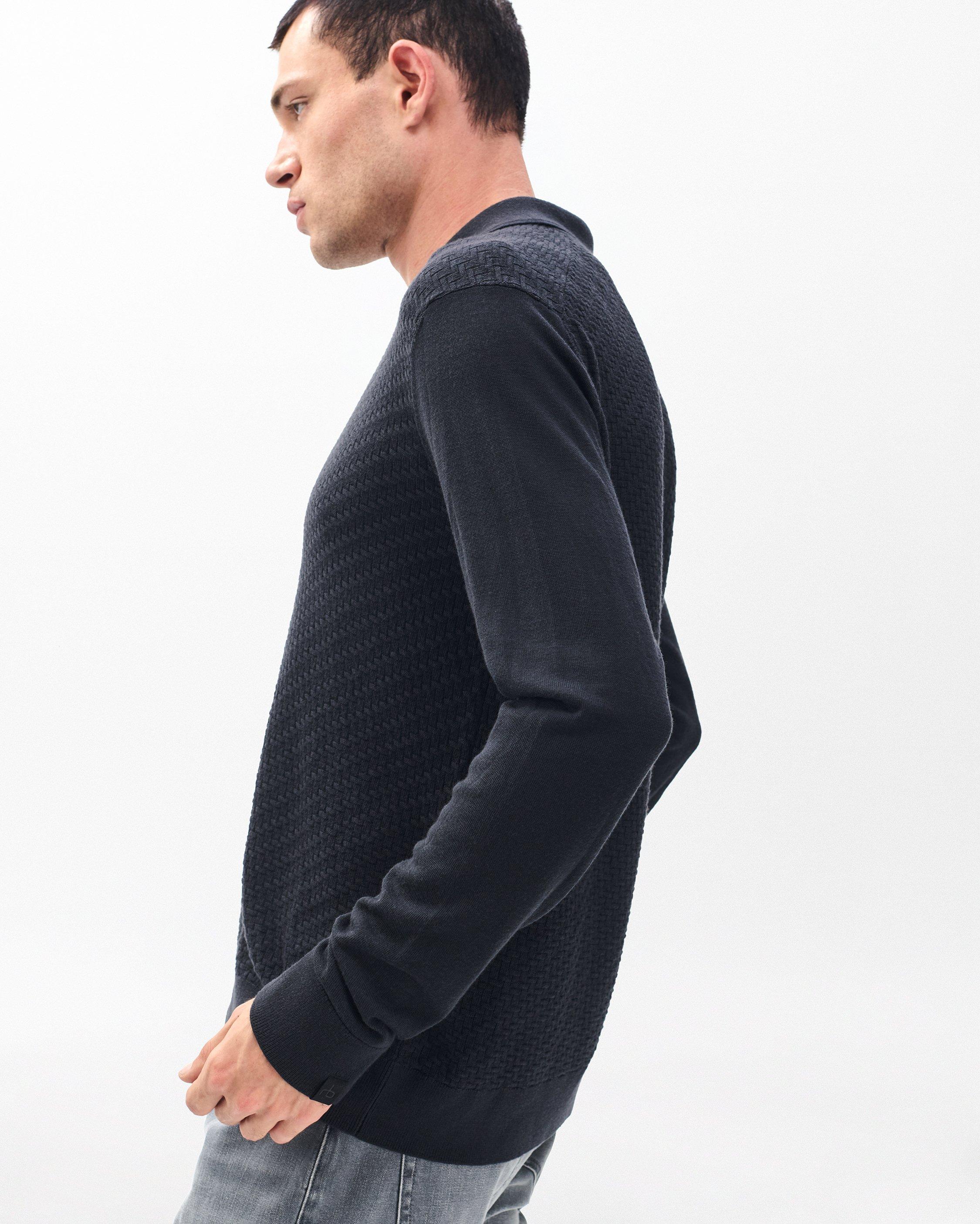 Charles Johnny Collar Wool Polo image number 5