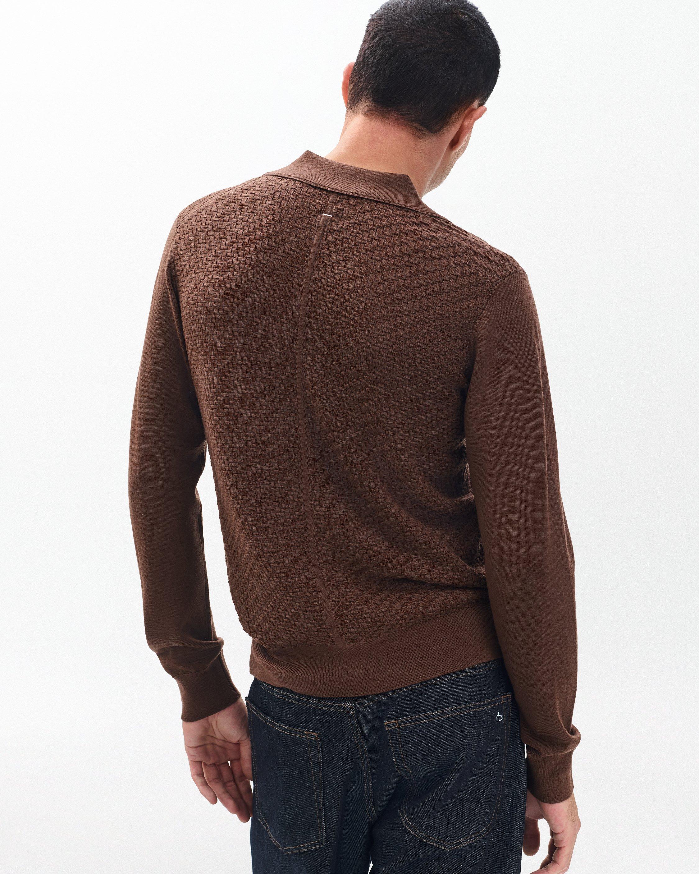 Charles Johnny Collar Wool Polo image number 5