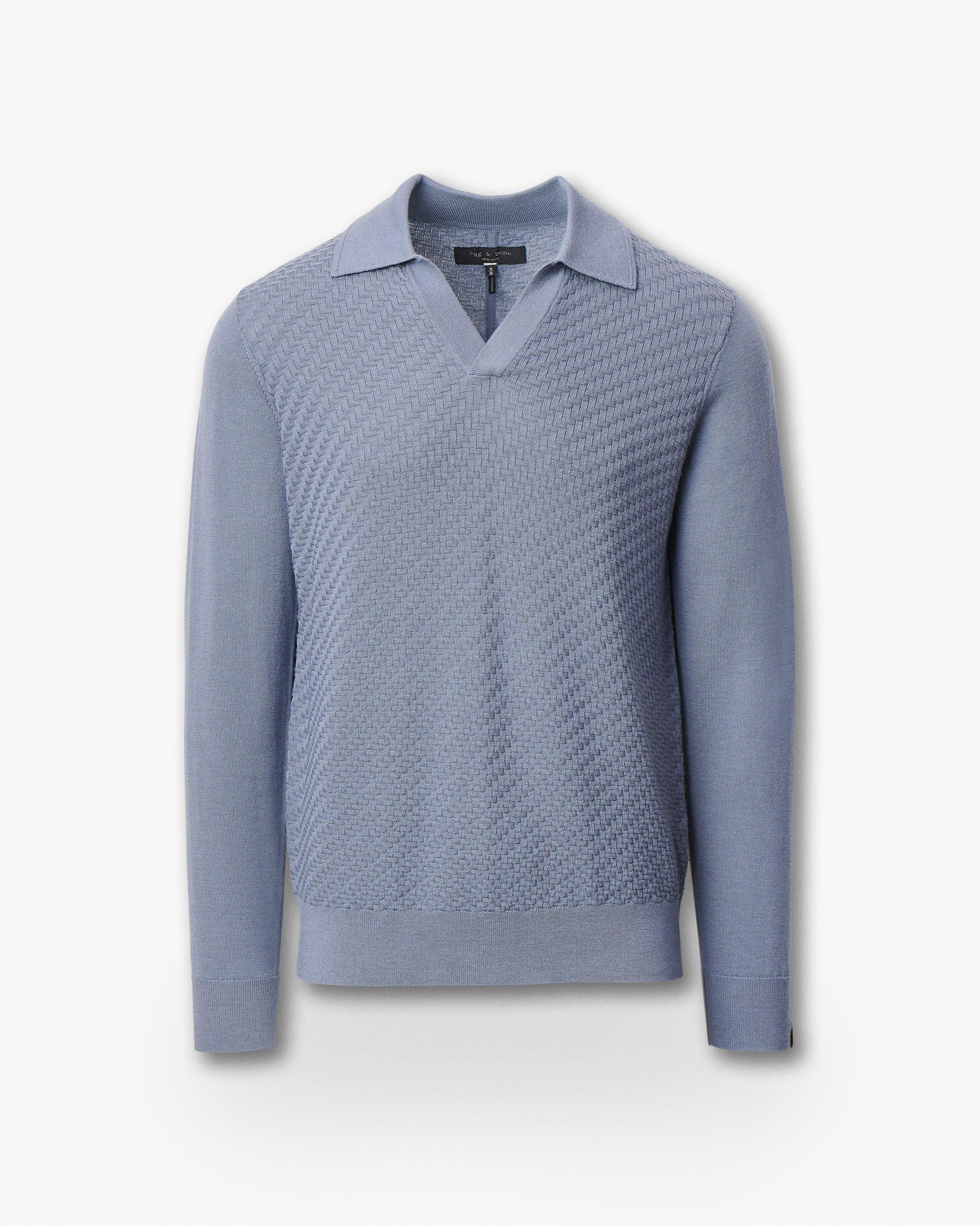 Charles Johnny Collar Wool Polo image number 2