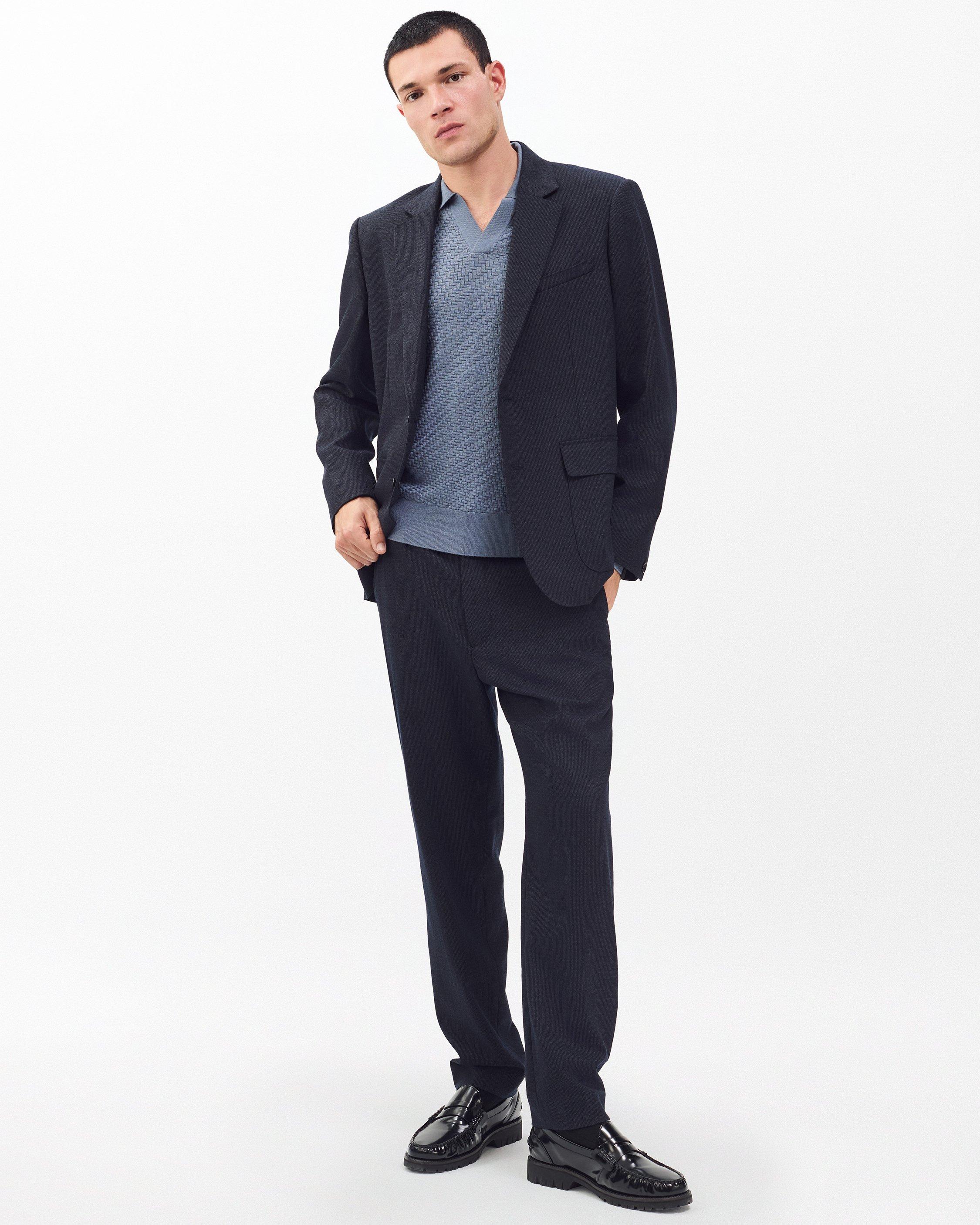 Charles Johnny Collar Wool Polo image number 3