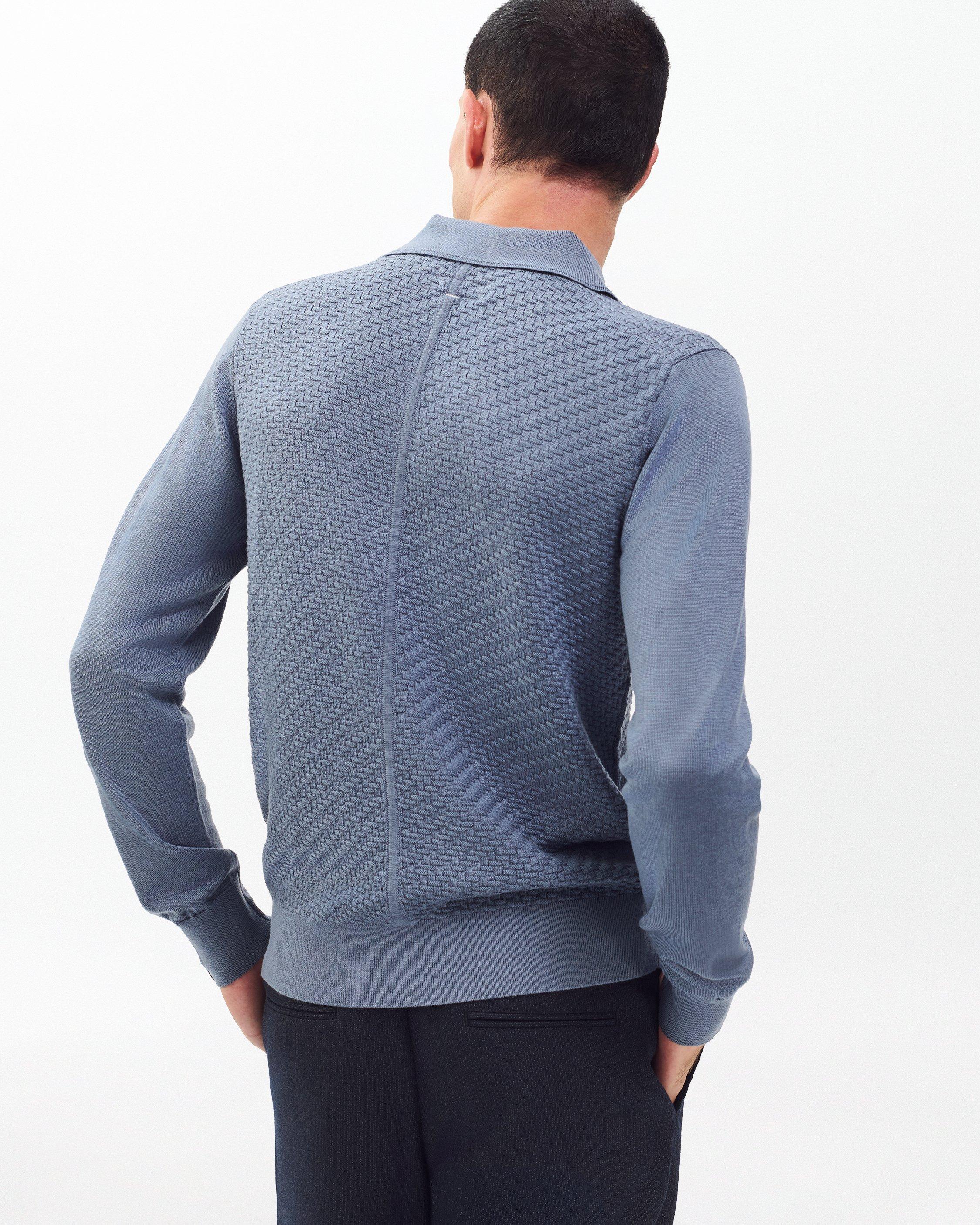 Charles Johnny Collar Wool Polo image number 6