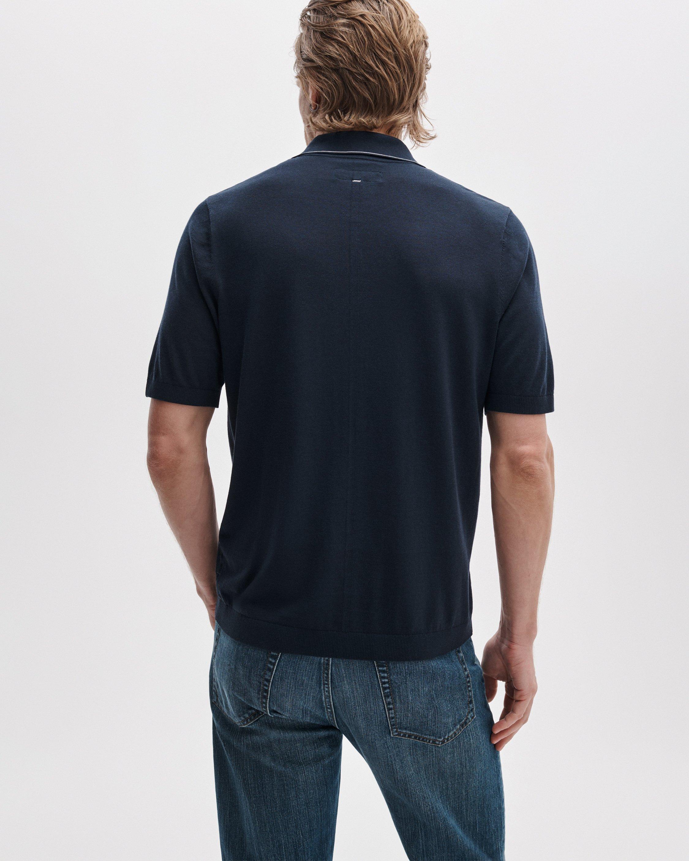 Dalton Silk-Cotton Knit Shirt image number 5