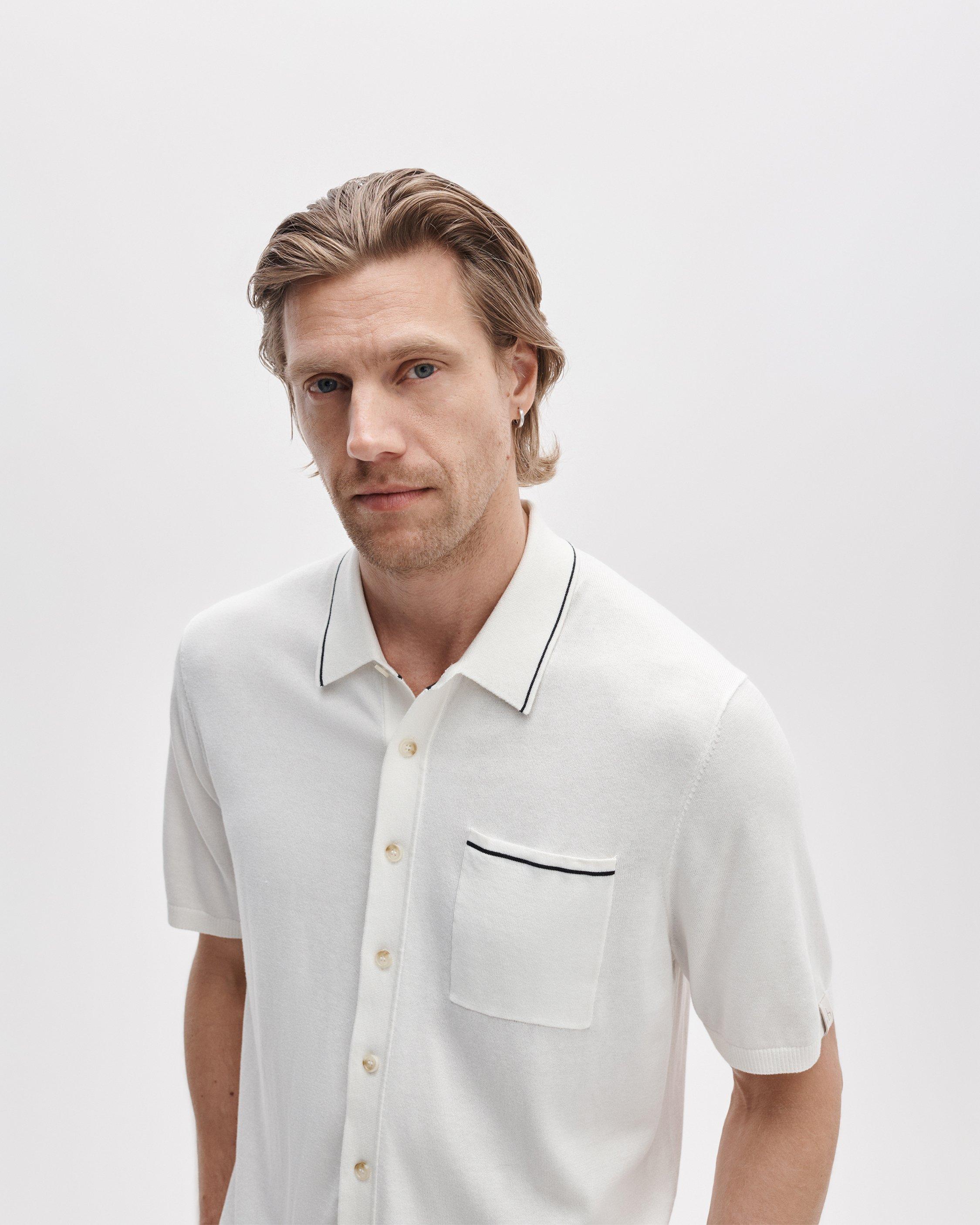 Dalton Silk-Cotton Knit Shirt image number 4