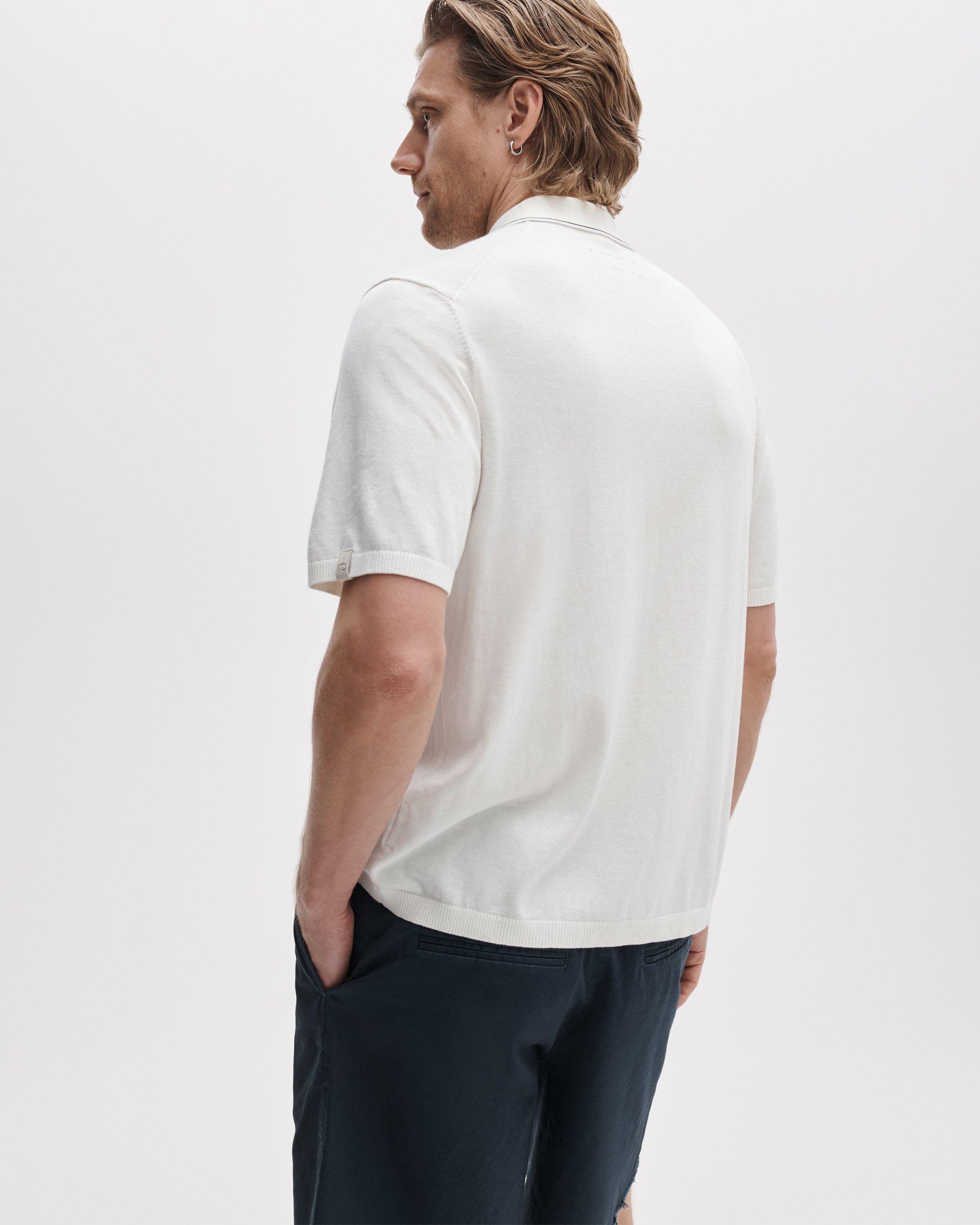 Dalton Silk-Cotton Knit Shirt - Chalk | rag & bone