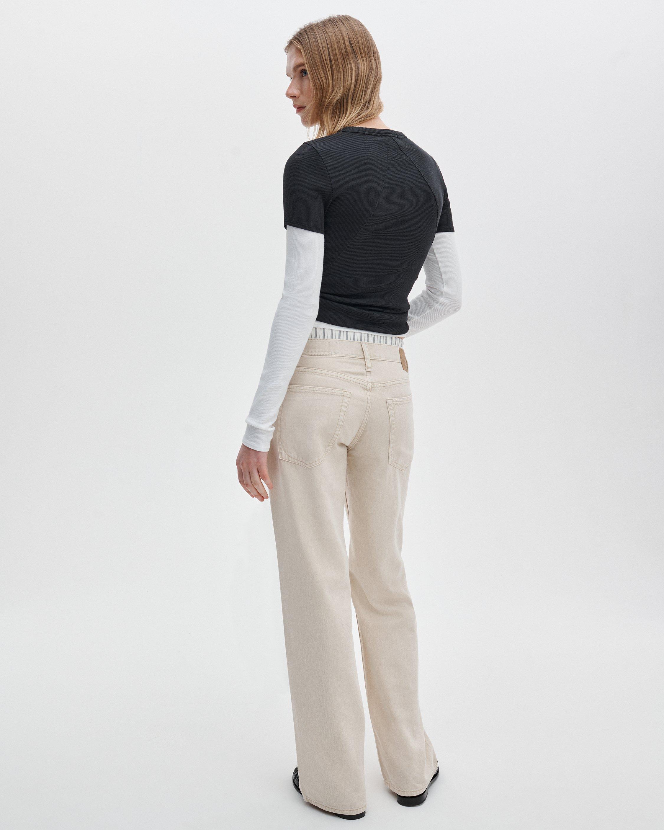 Saige Relaxed Straight Boxer Jeans - image 5