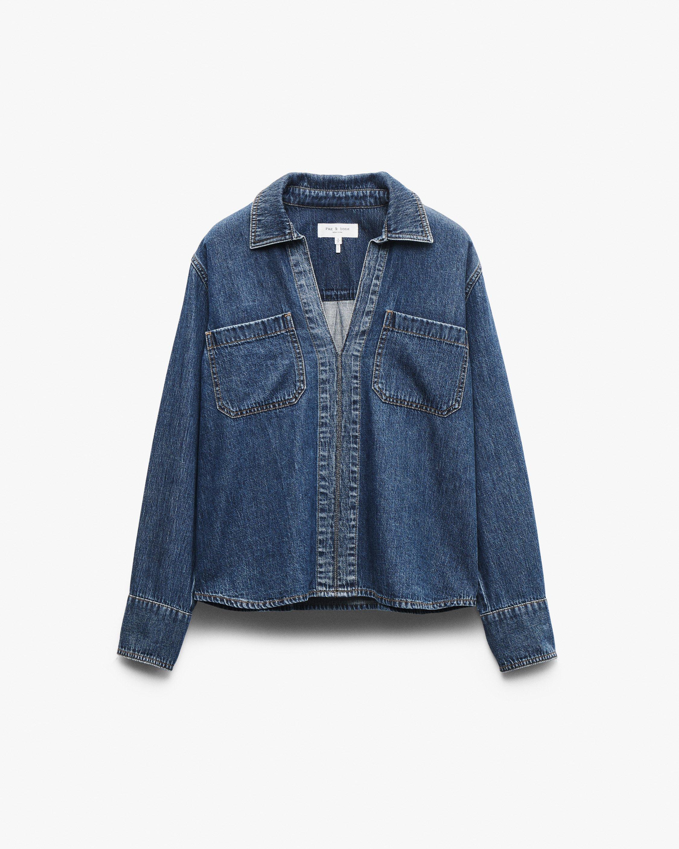 REMAKE DENIM SHIRT ジャケット MOUSSY（マウジー）の「REMAKE DENIM SHIRT ジャケット（デニム