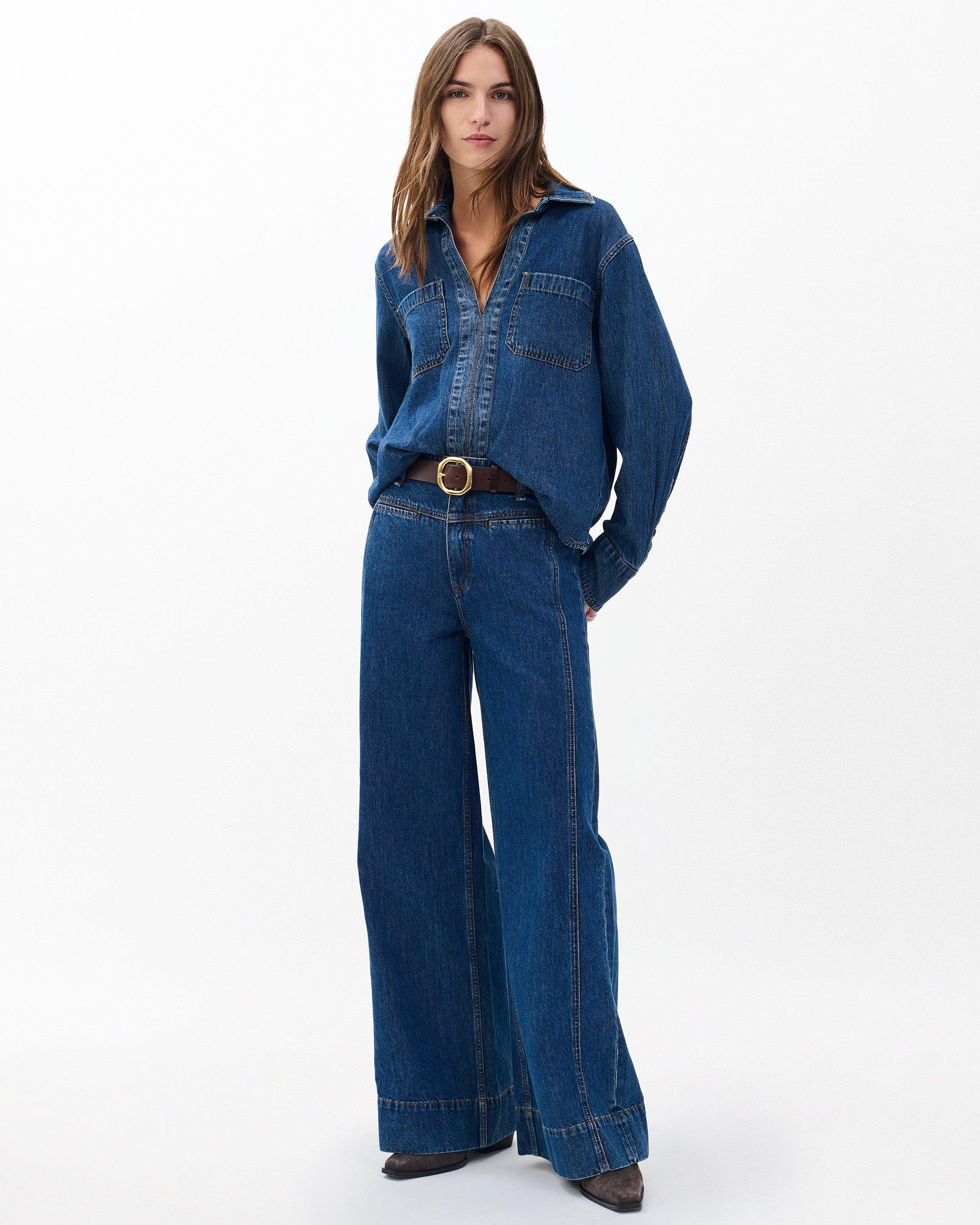 Selah Wide-Leg Jeans - Kennmore | rag & bone