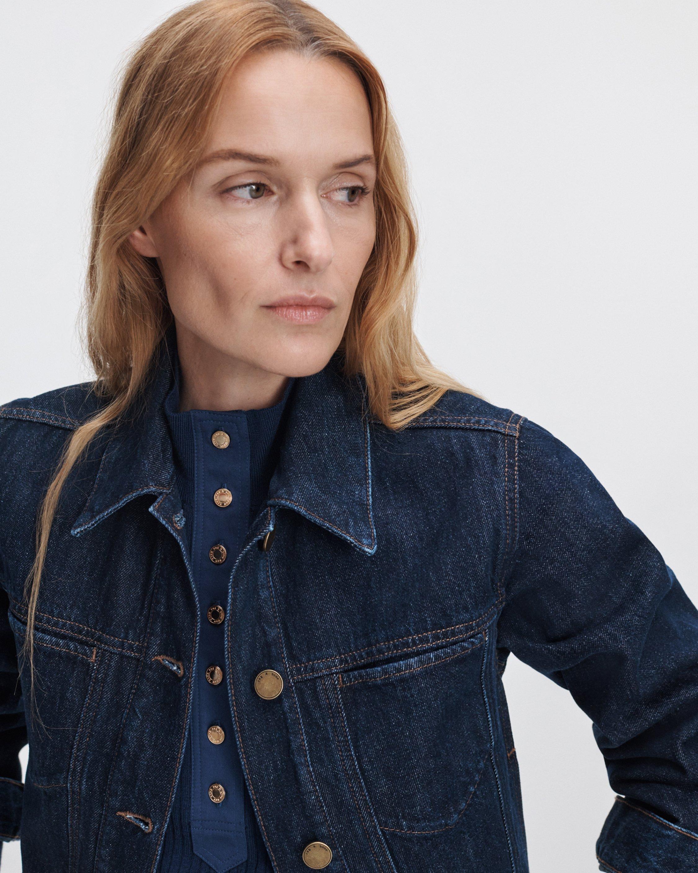 Marie Denim Trucker Jacket image number 4