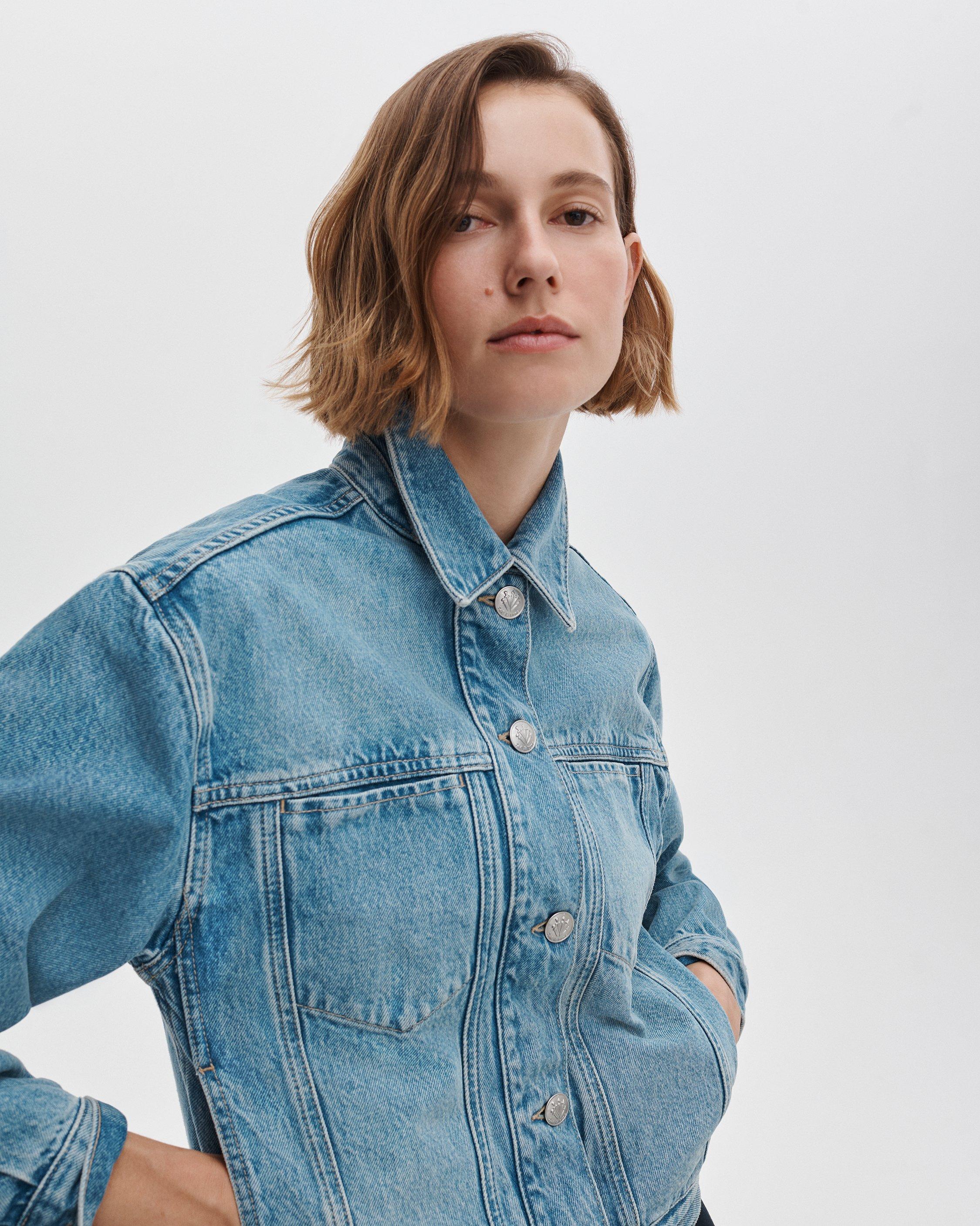 Marie Denim Trucker Jacket - image 4
