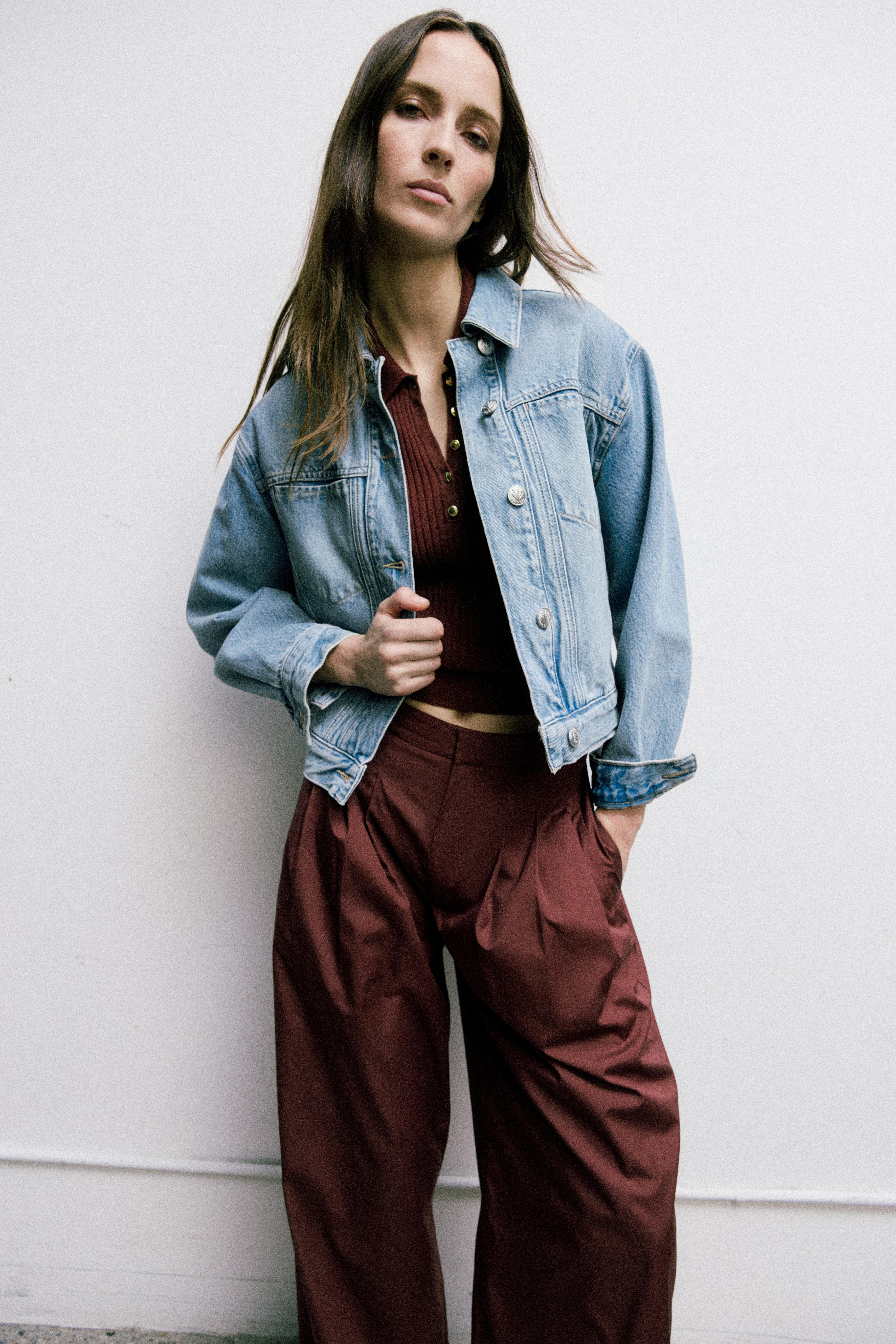 Marie Denim Trucker Jacket image number 6