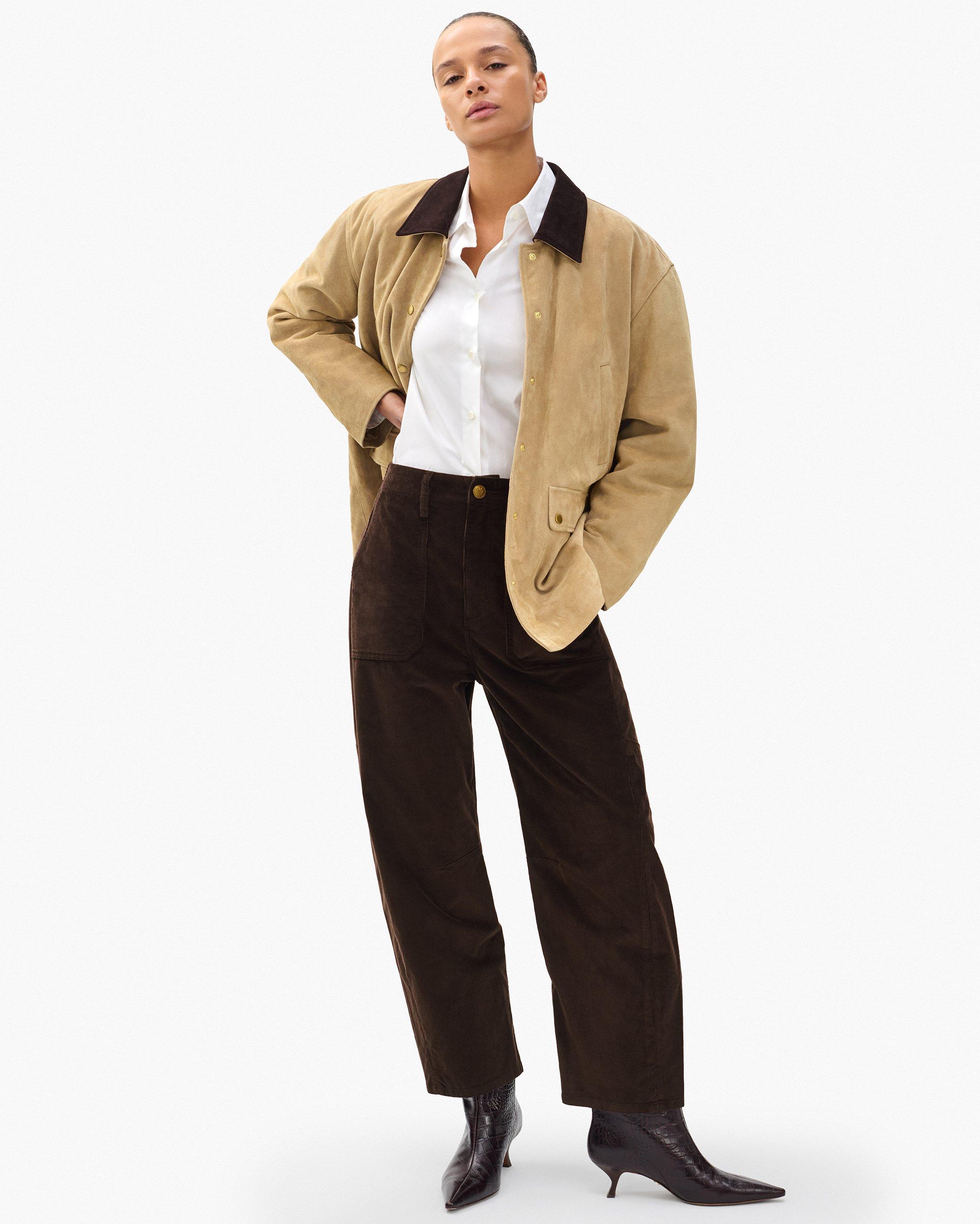 Charlie Ankle Barrel Corduroy Pants - image 3