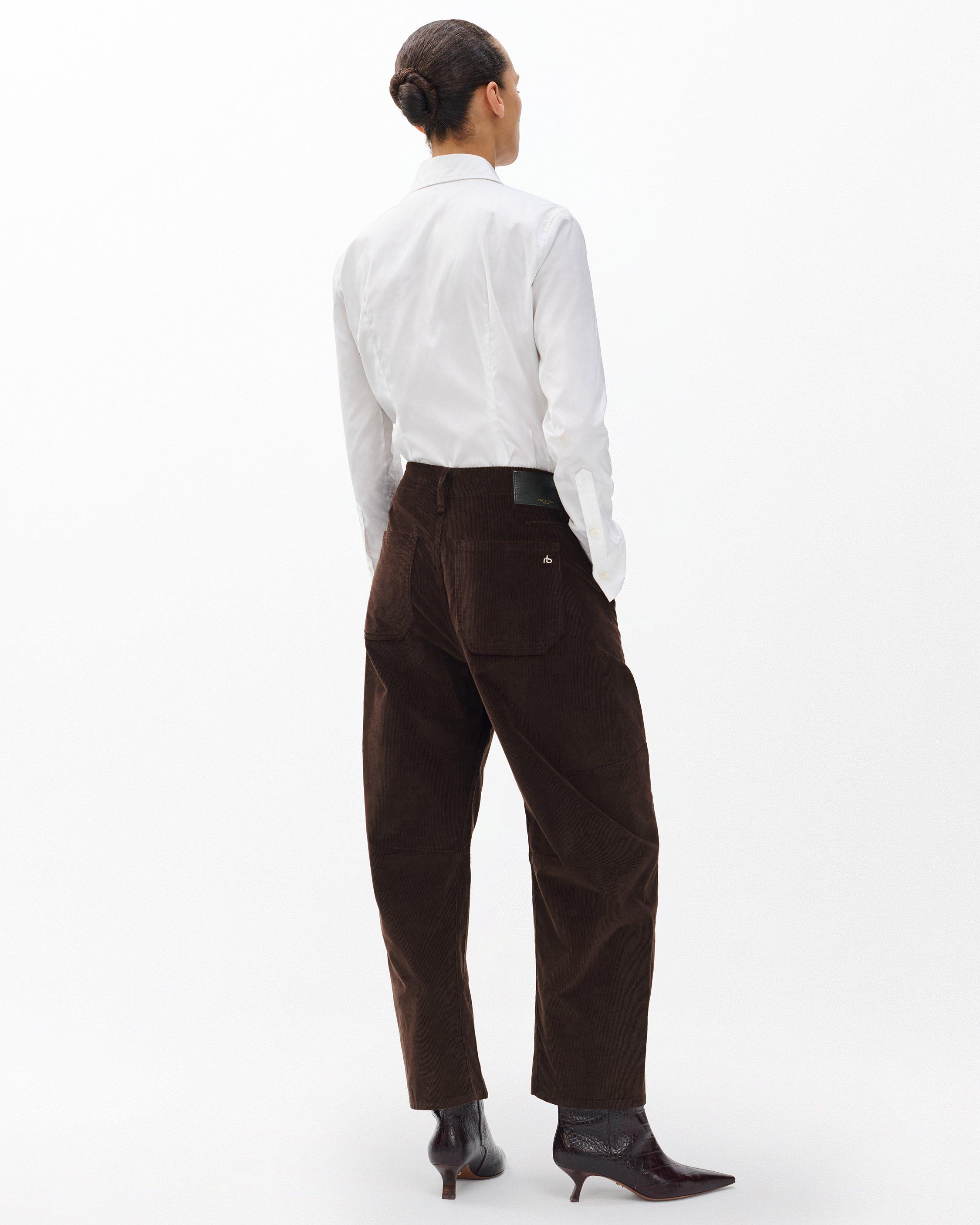 Charlie Ankle Barrel Corduroy Pants image number 6