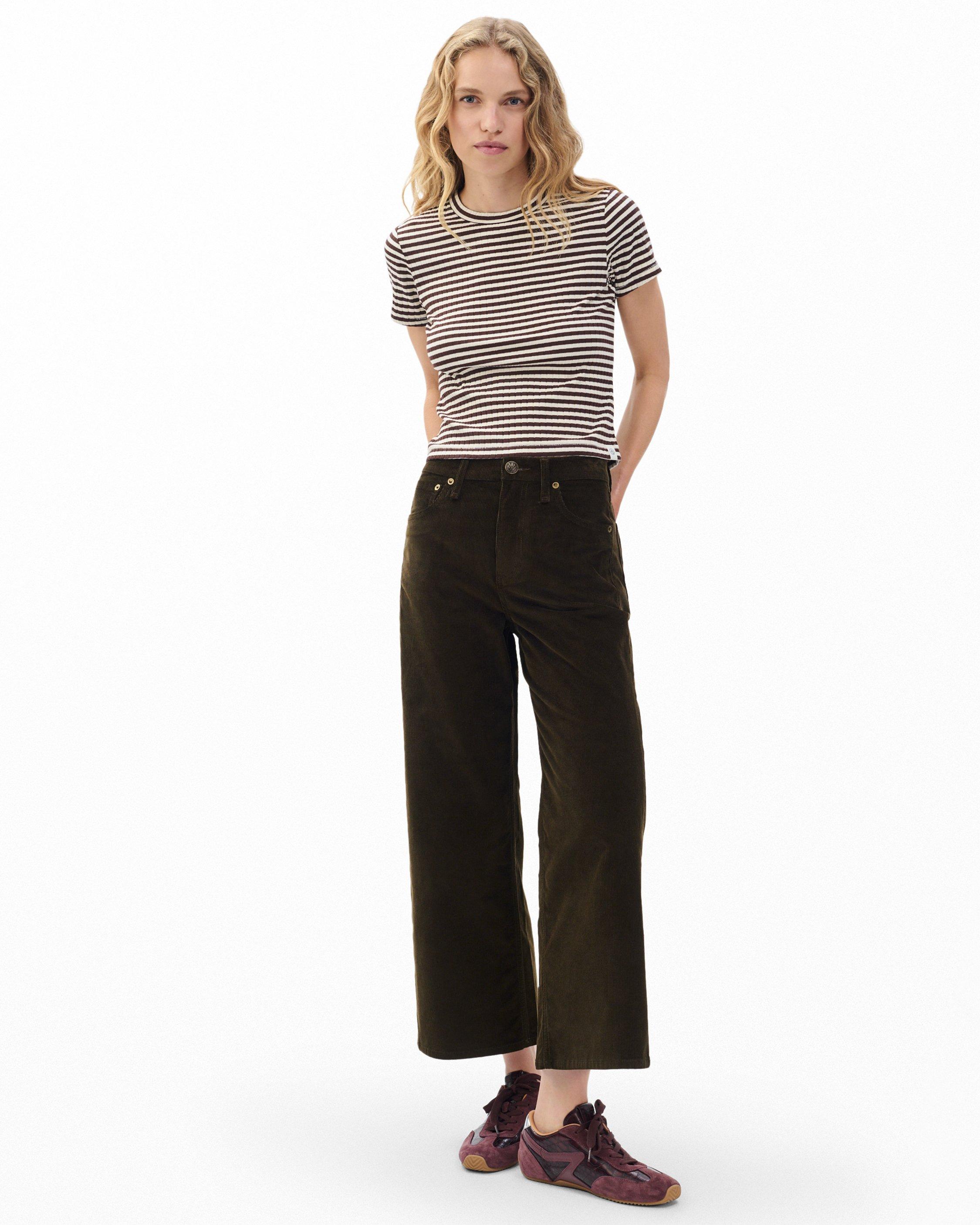 Andi Ankle Wide-Leg Corduroy Pants - image 3