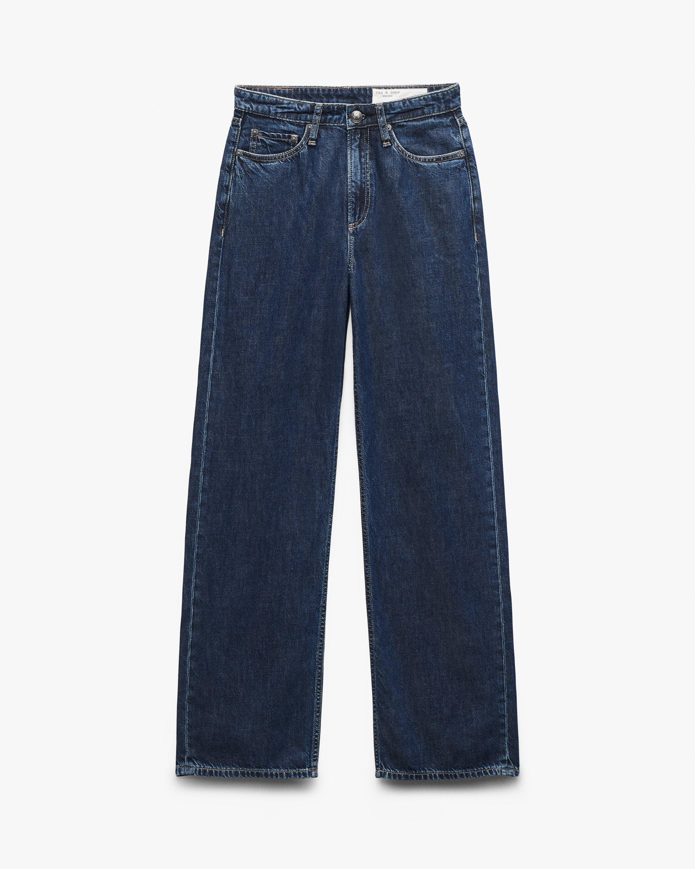 【関税込み】rag & bone ブルー Logan ワイドレッグジーンズ Logan Wide-Leg Jeans - Wellbrook | rag & bone