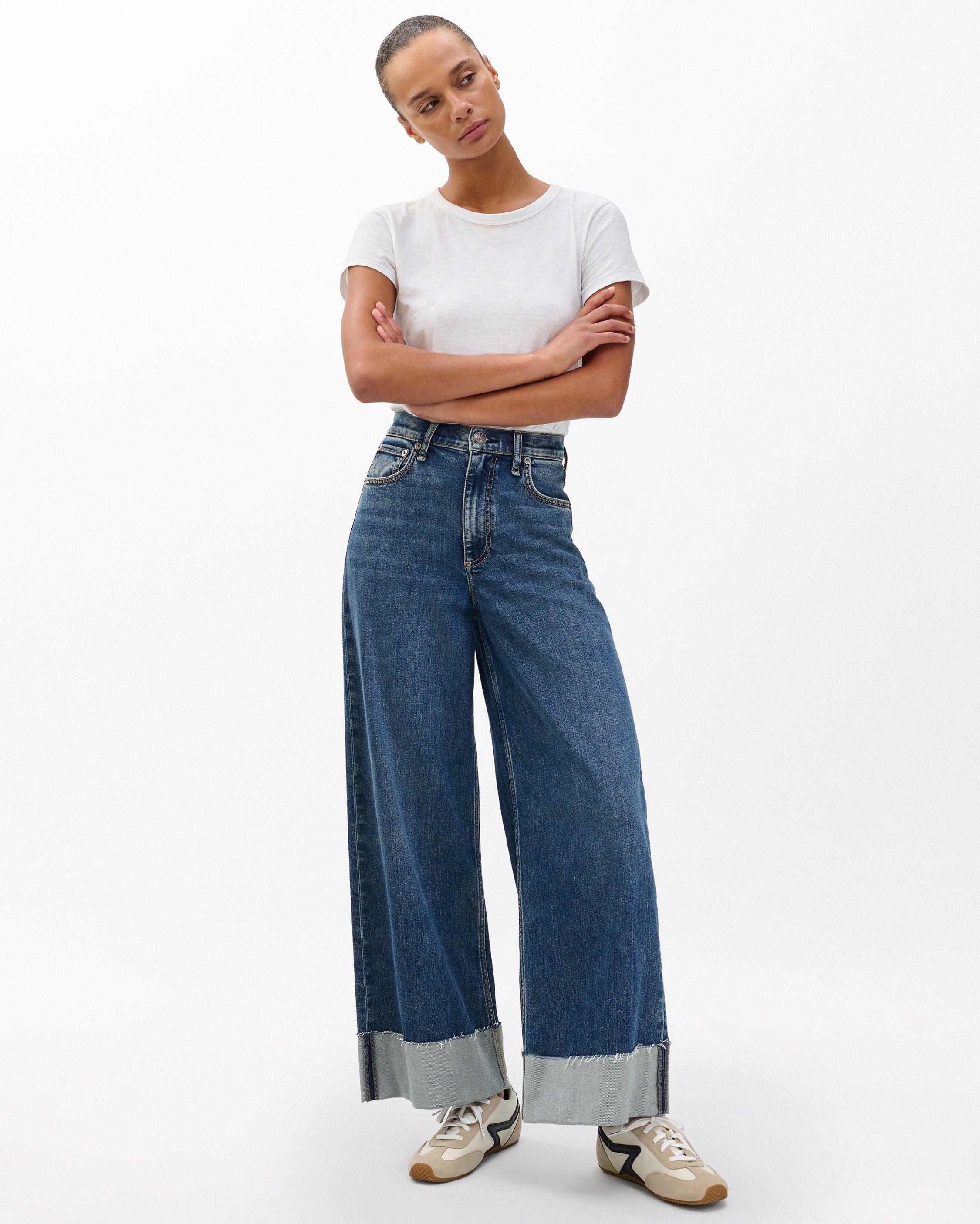 Sofie Cuffed Wide-Leg Jeans Lee rag bone