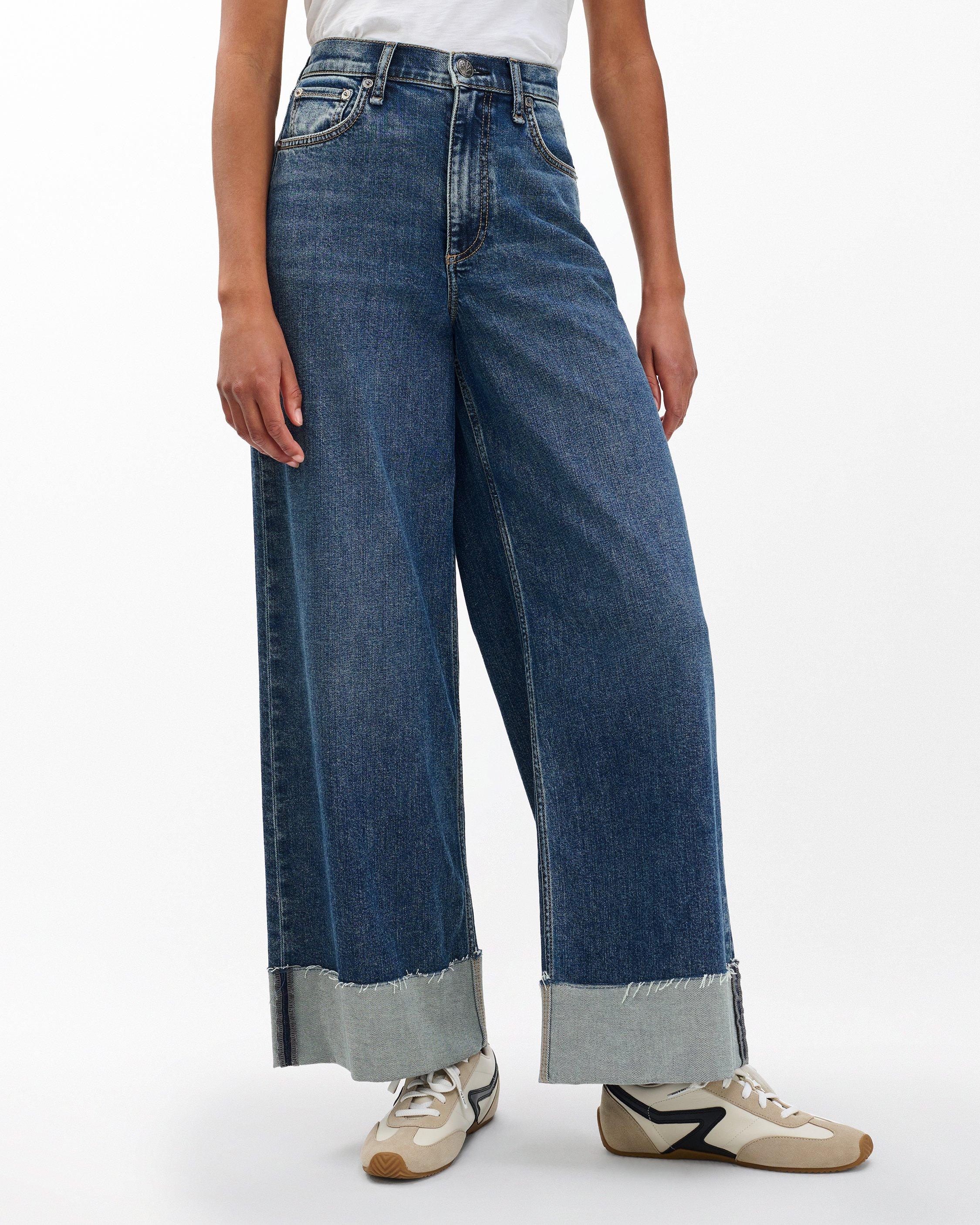 Sofie Cuffed Wide-Leg Jeans - image 4
