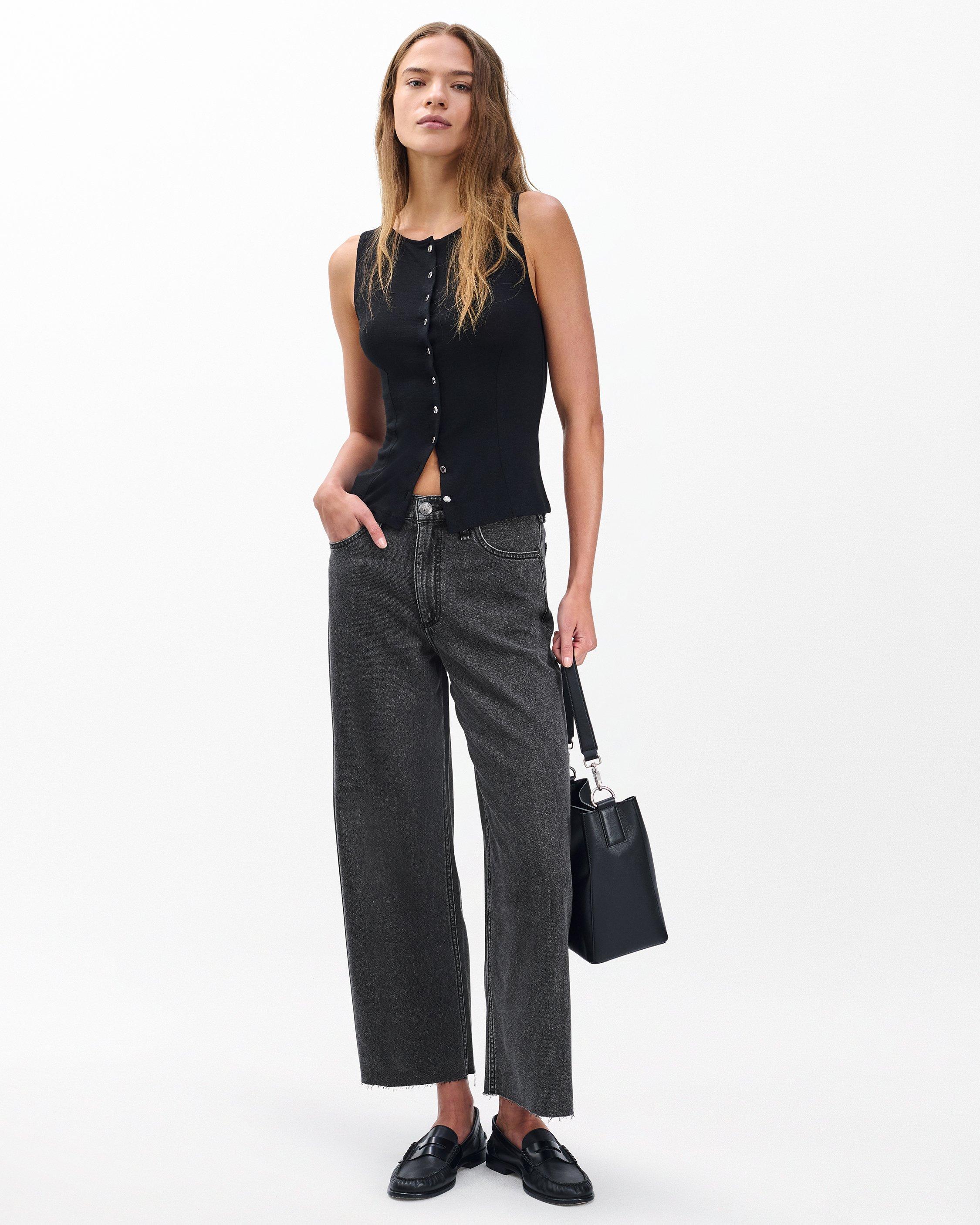 Andi Ankle Wide-Leg Jeans