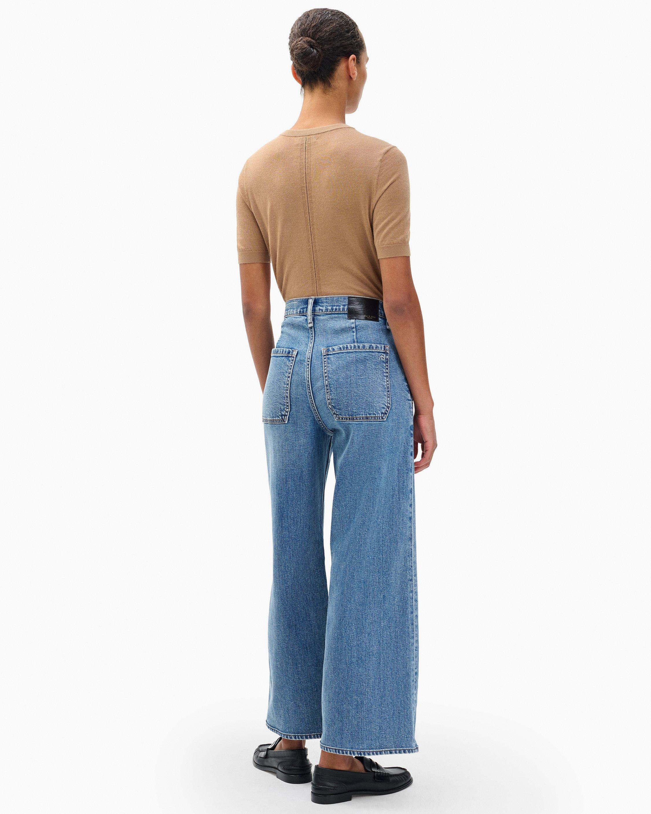 Andi Ankle Wide-Leg Jeans image number 6