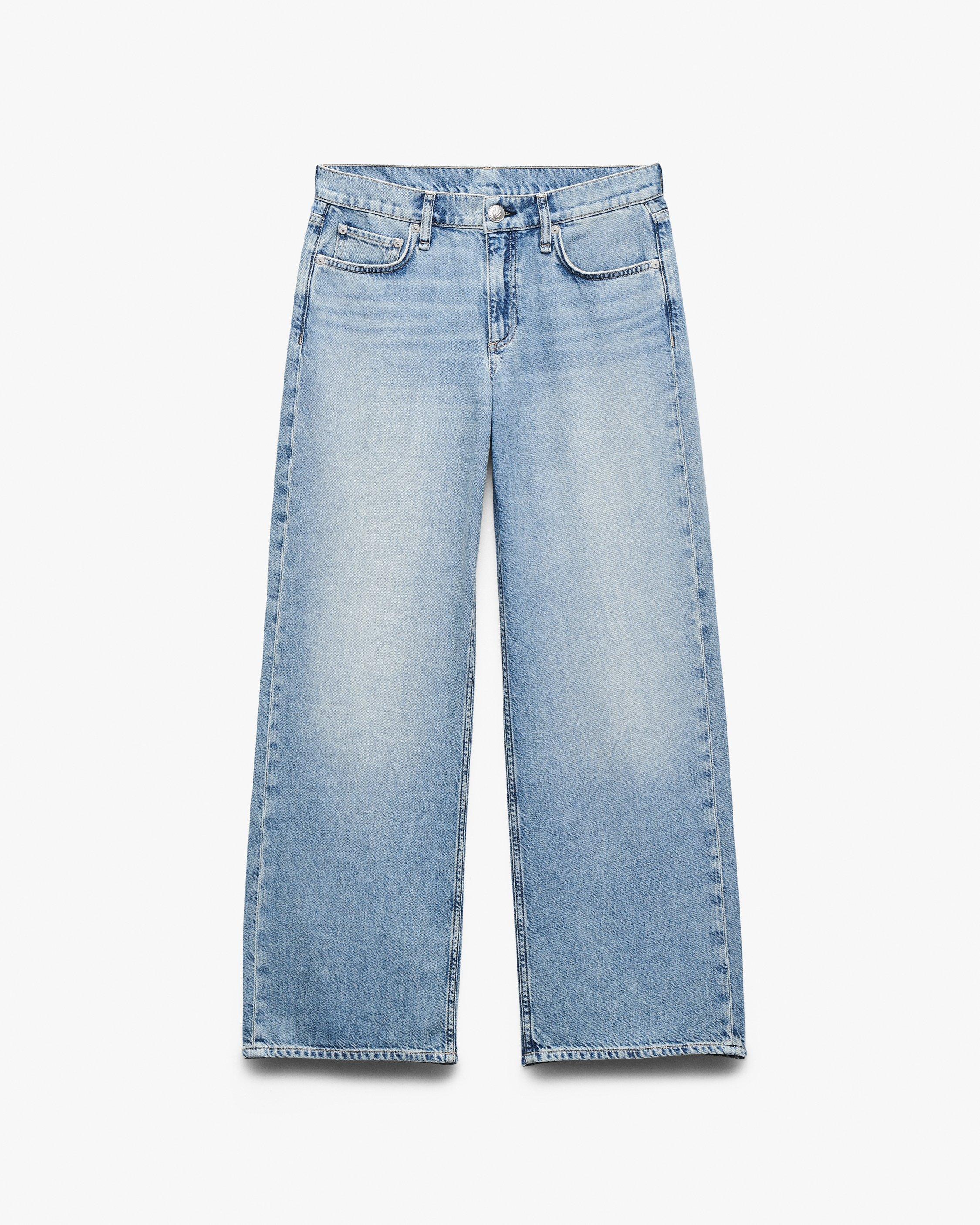 Saige Ankle Relaxed Straight Jeans image number 2