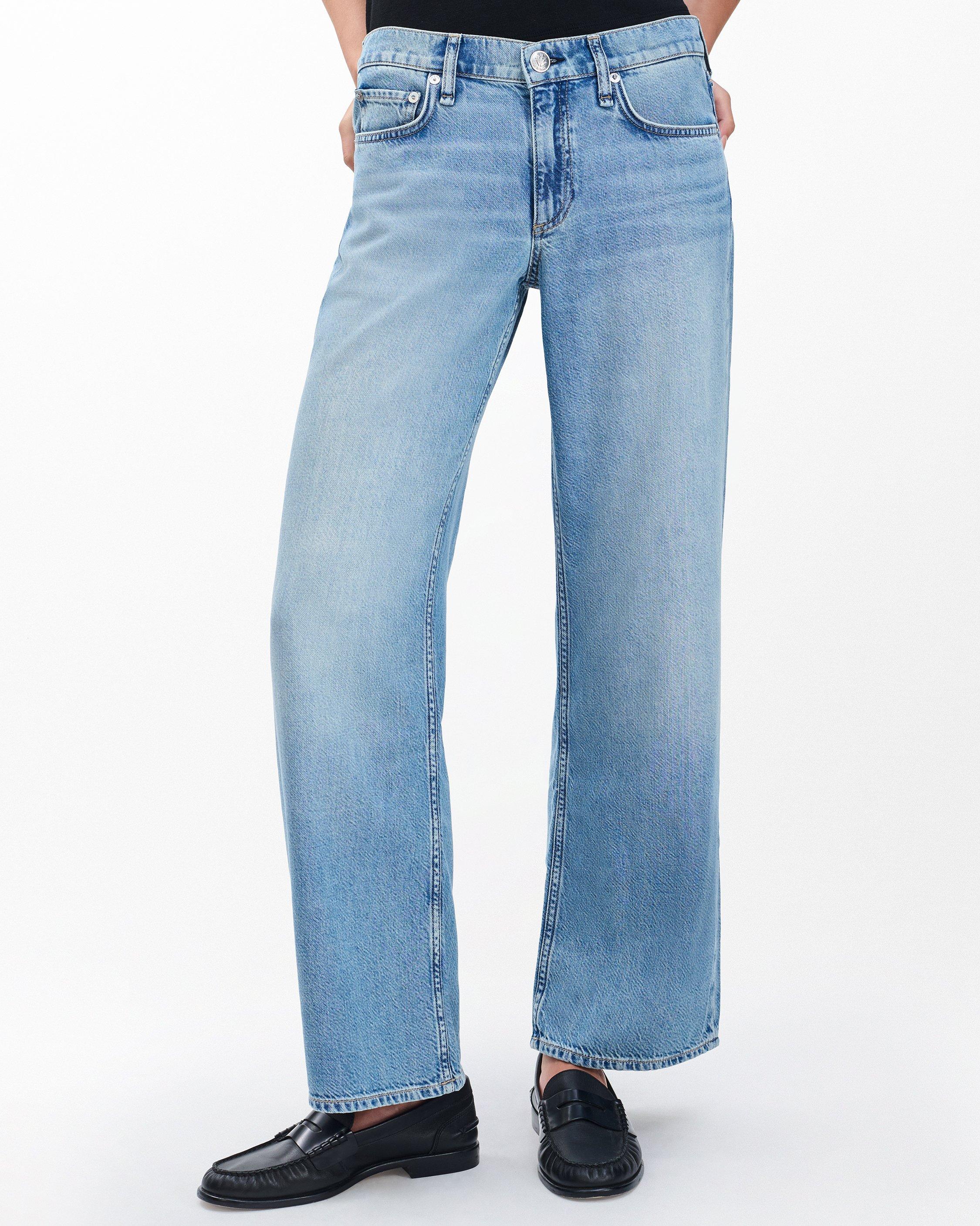Saige Ankle Relaxed Straight Jeans image number 4
