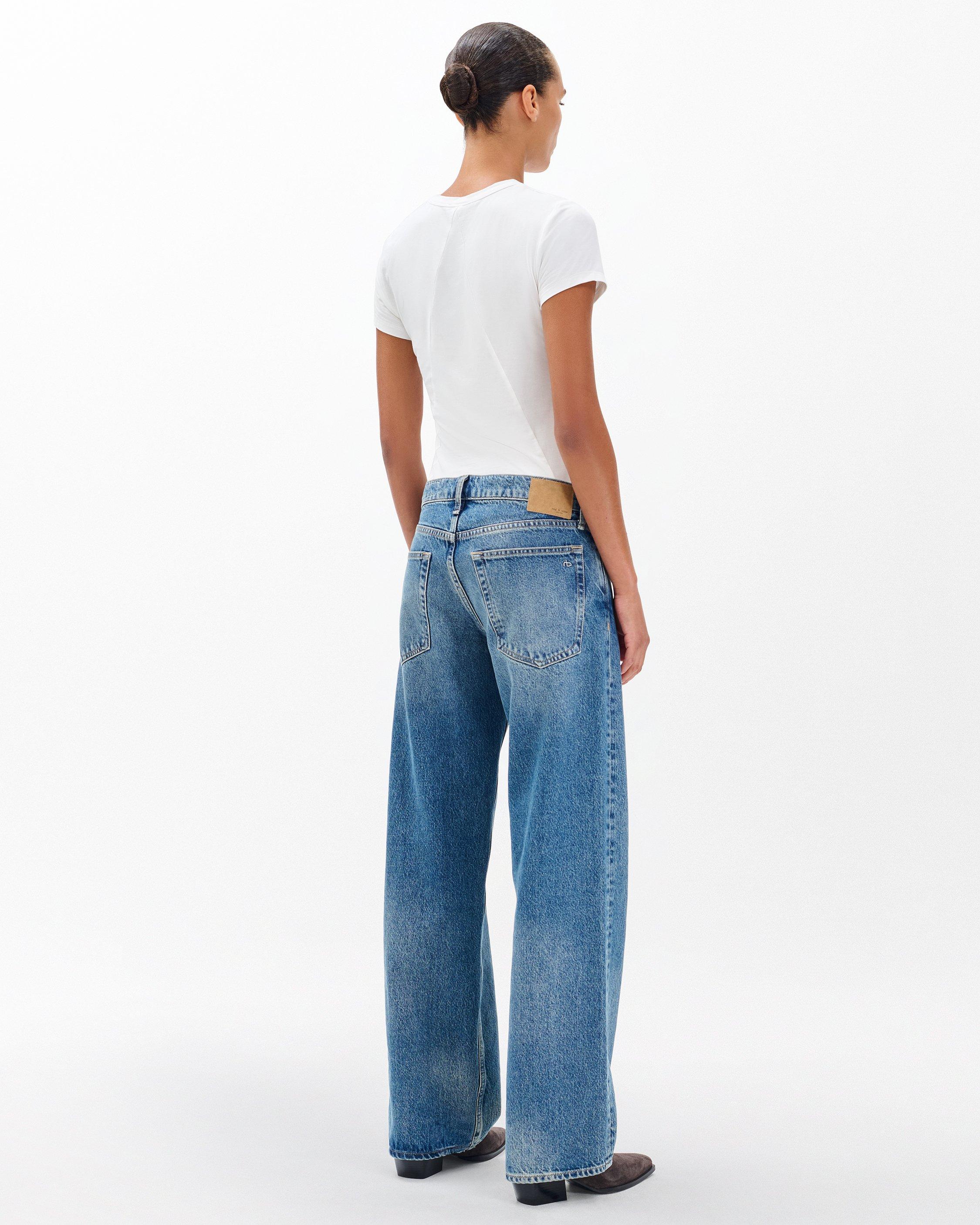 Saige Relaxed Straight Jeans image number 6