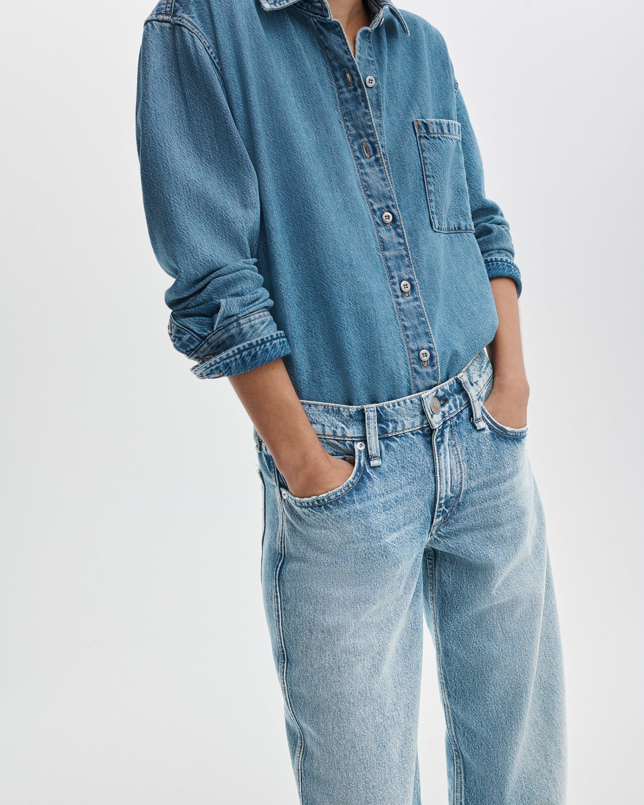 Saige Relaxed Straight Jeans - image 4