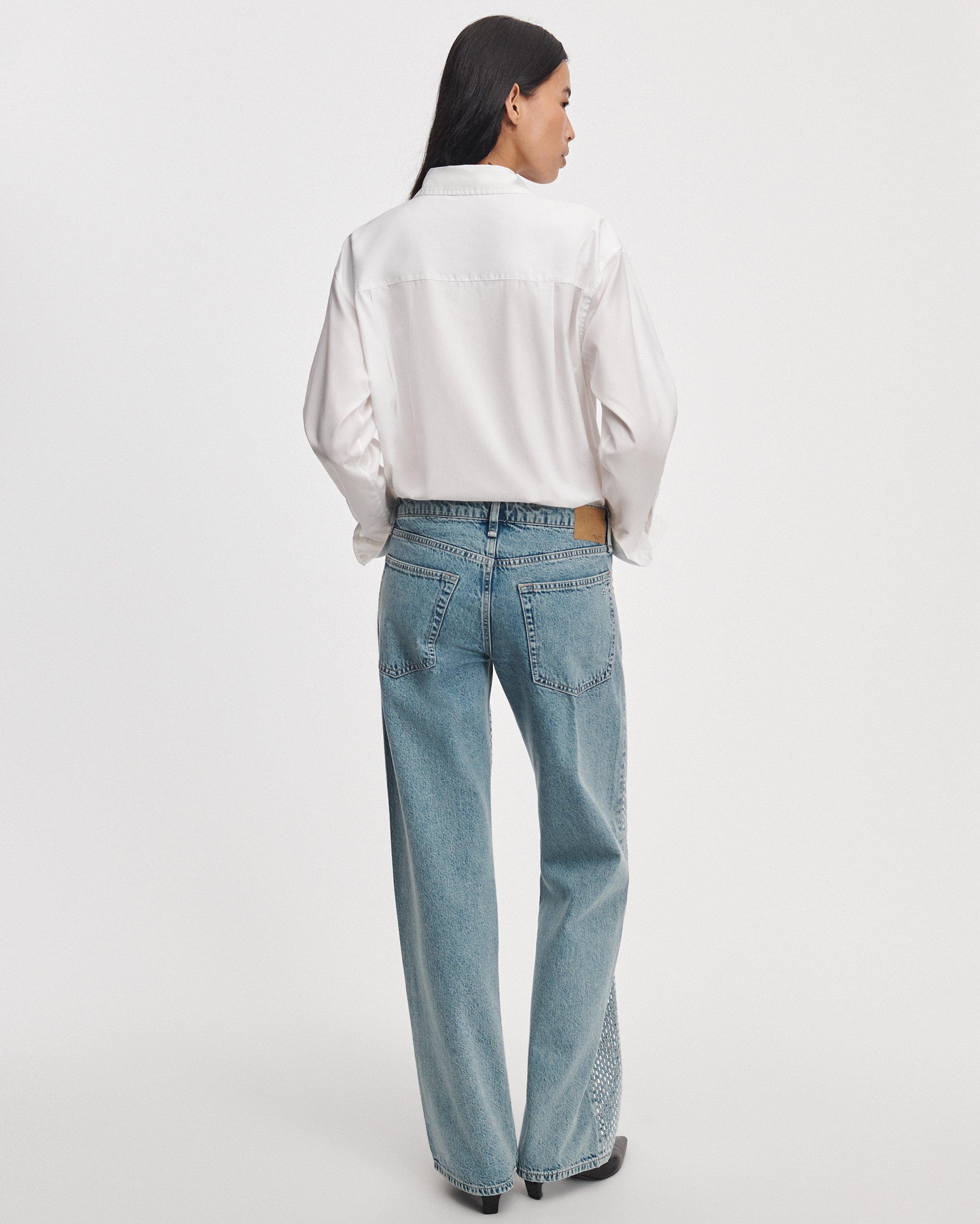 Cam Embellished Relaxed Straight Jean image number 5