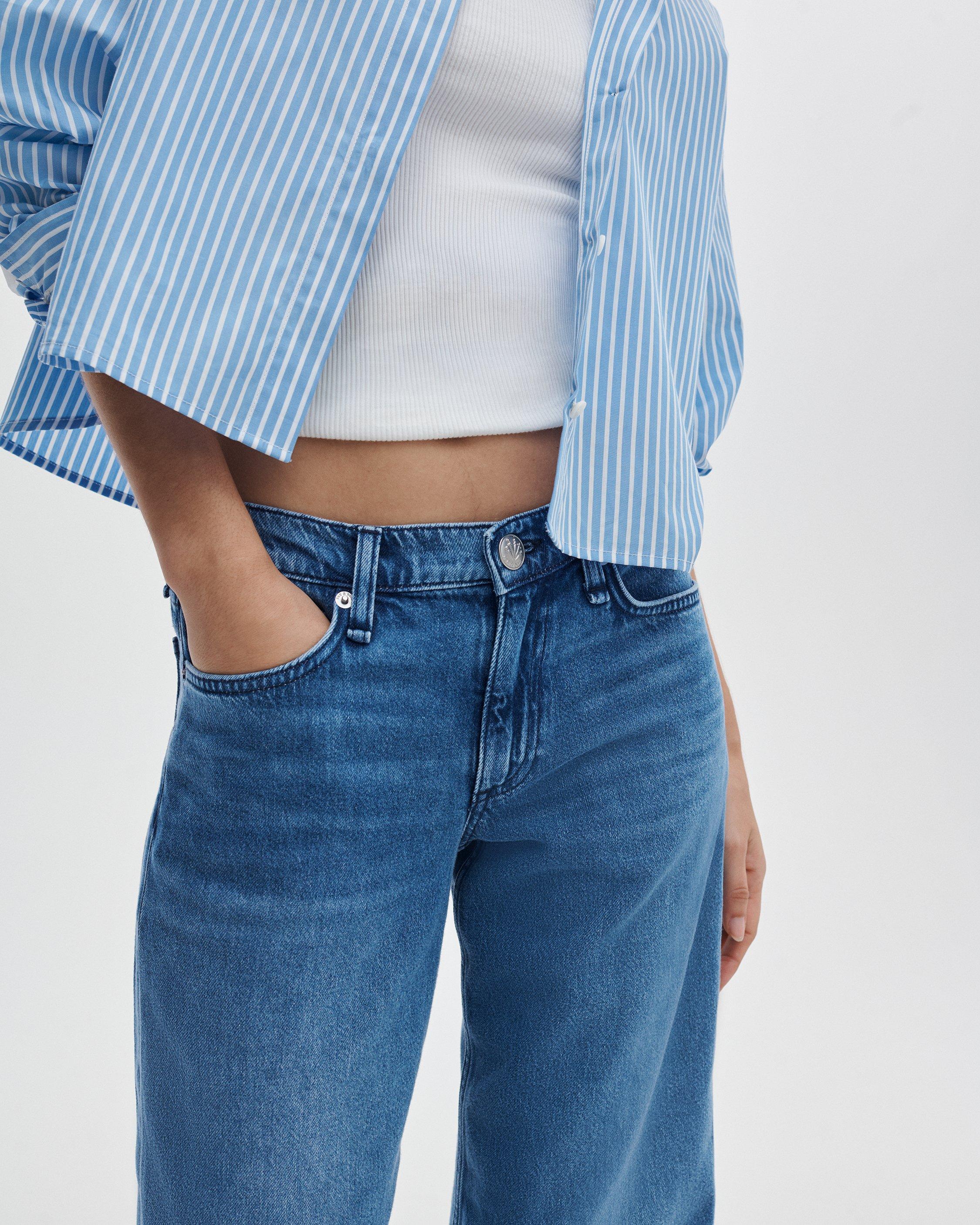 Saige Ankle Relaxed Straight Jeans - image 3