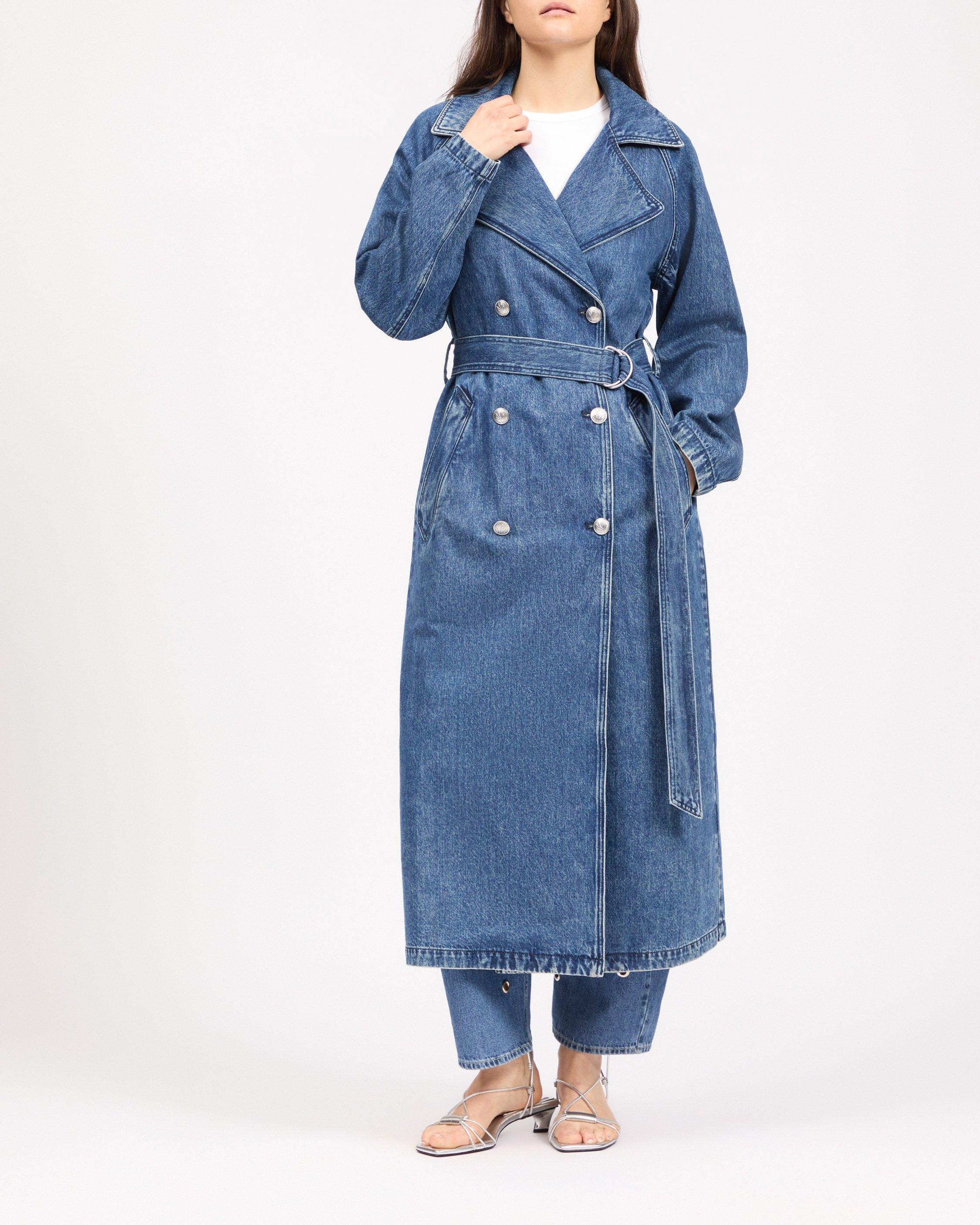 Ginny Denim Trench Coat image number 4