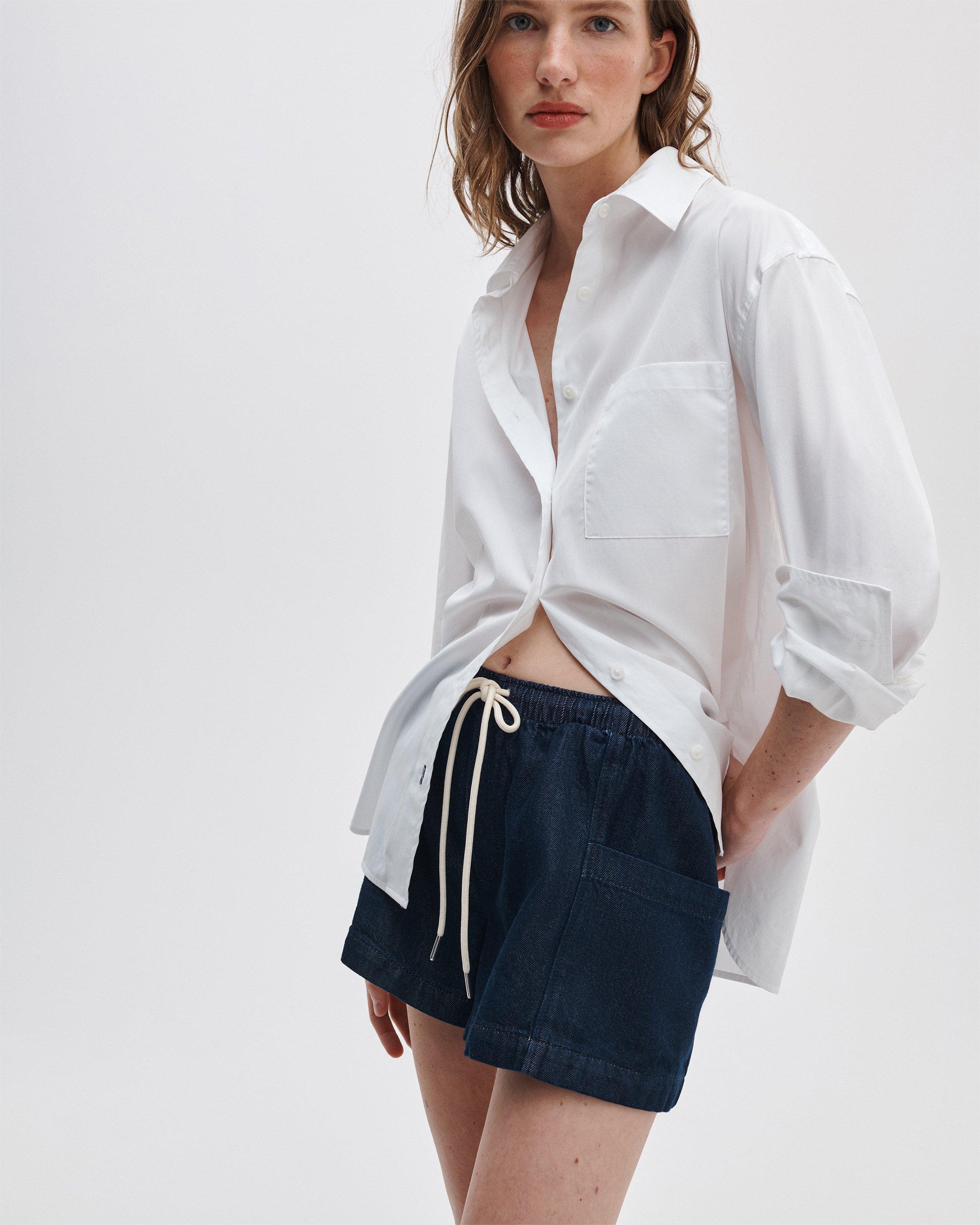 Emery Drawstring Denim Short image number 4