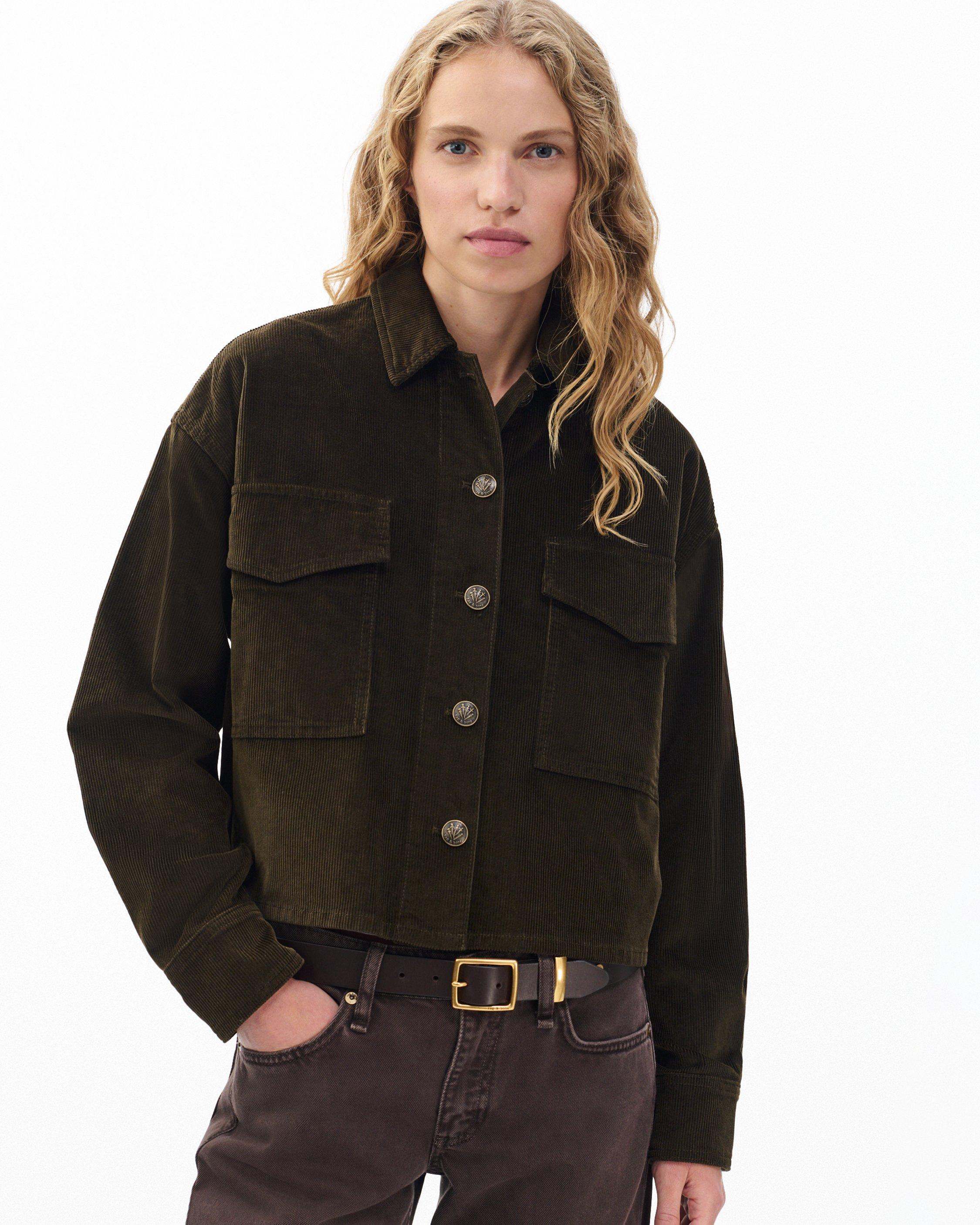 Jaiden Stretch Corduroy Shirt Jacket image number 1