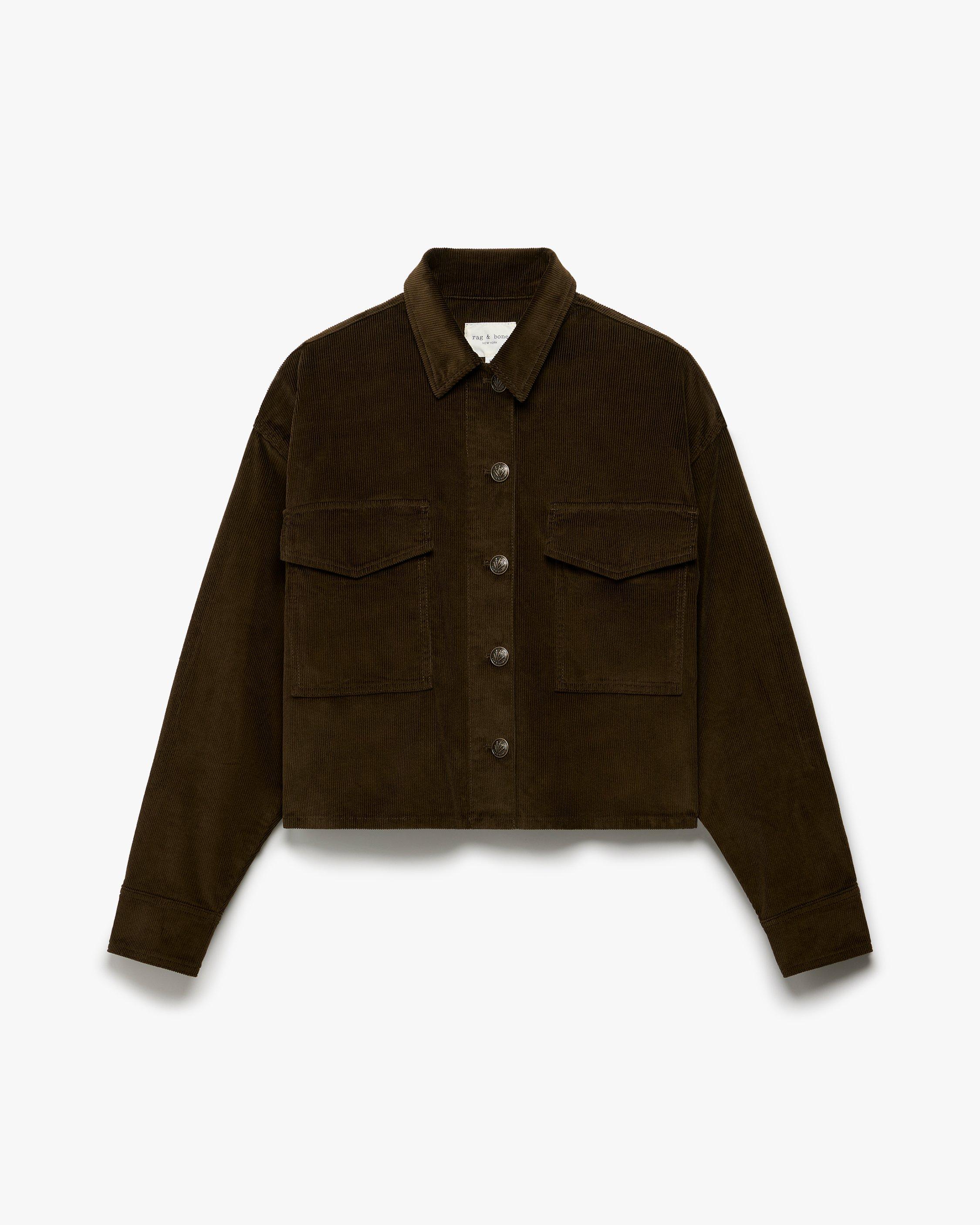 Jaiden Stretch Corduroy Shirt Jacket - image 2