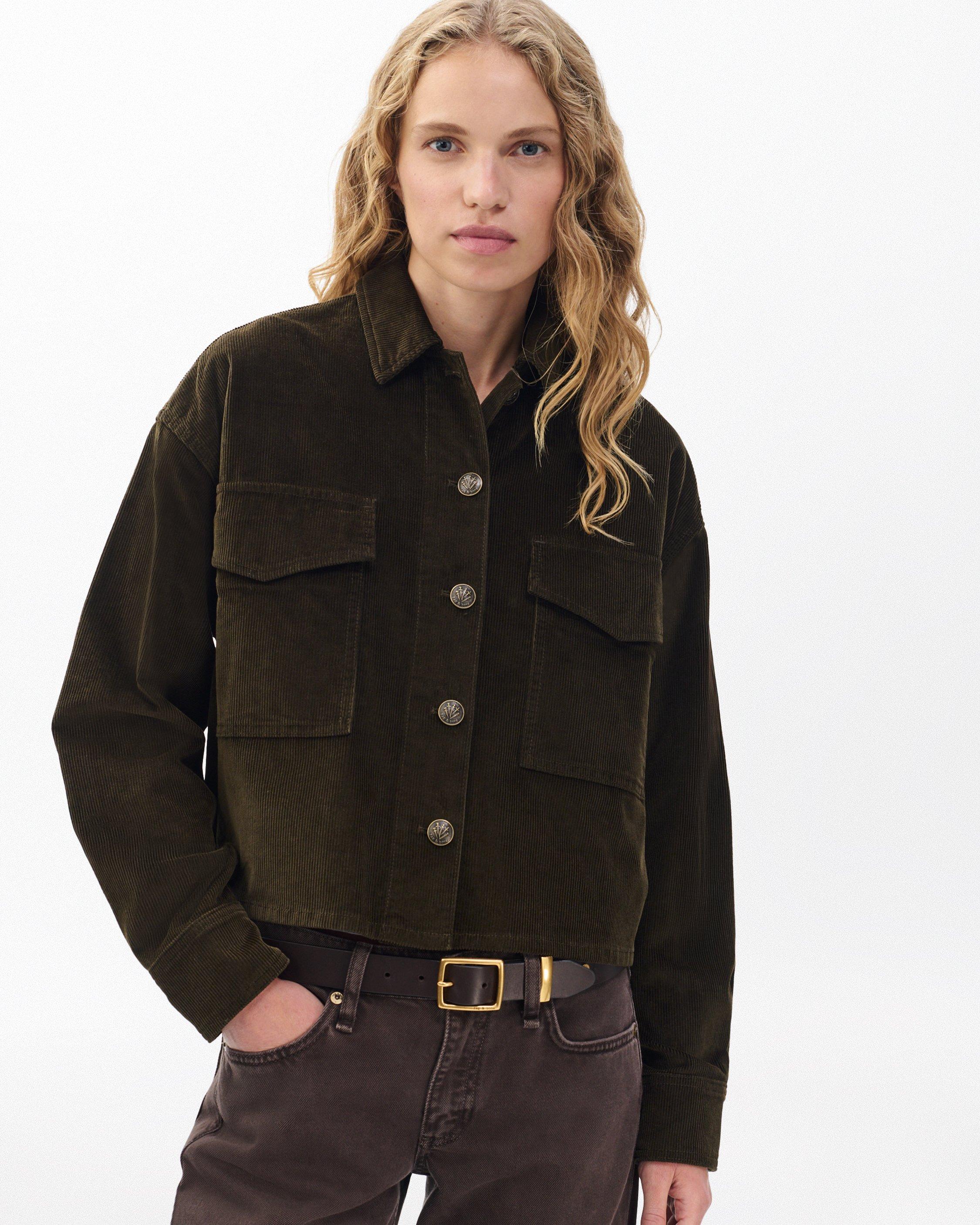 Jaiden Stretch Corduroy Shirt Jacket - image 5