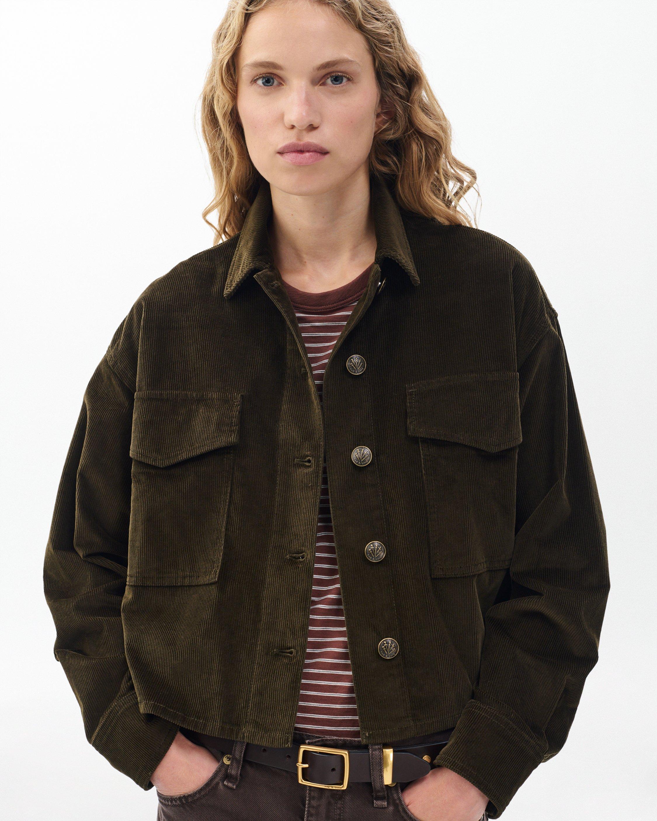 Jaiden Stretch Corduroy Shirt Jacket image number 5