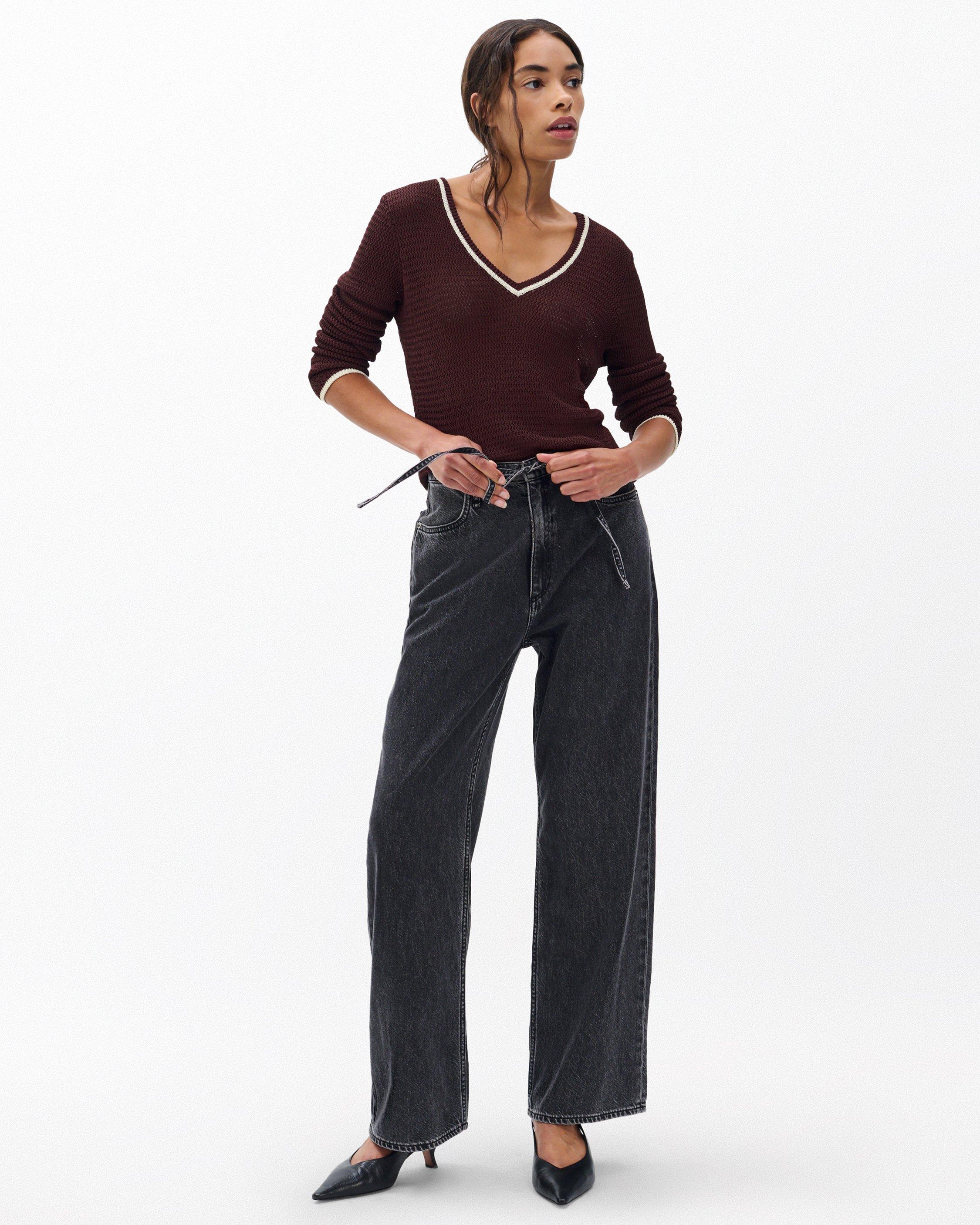 Phoebe Wide-Leg Drawstring Jeans - image 3