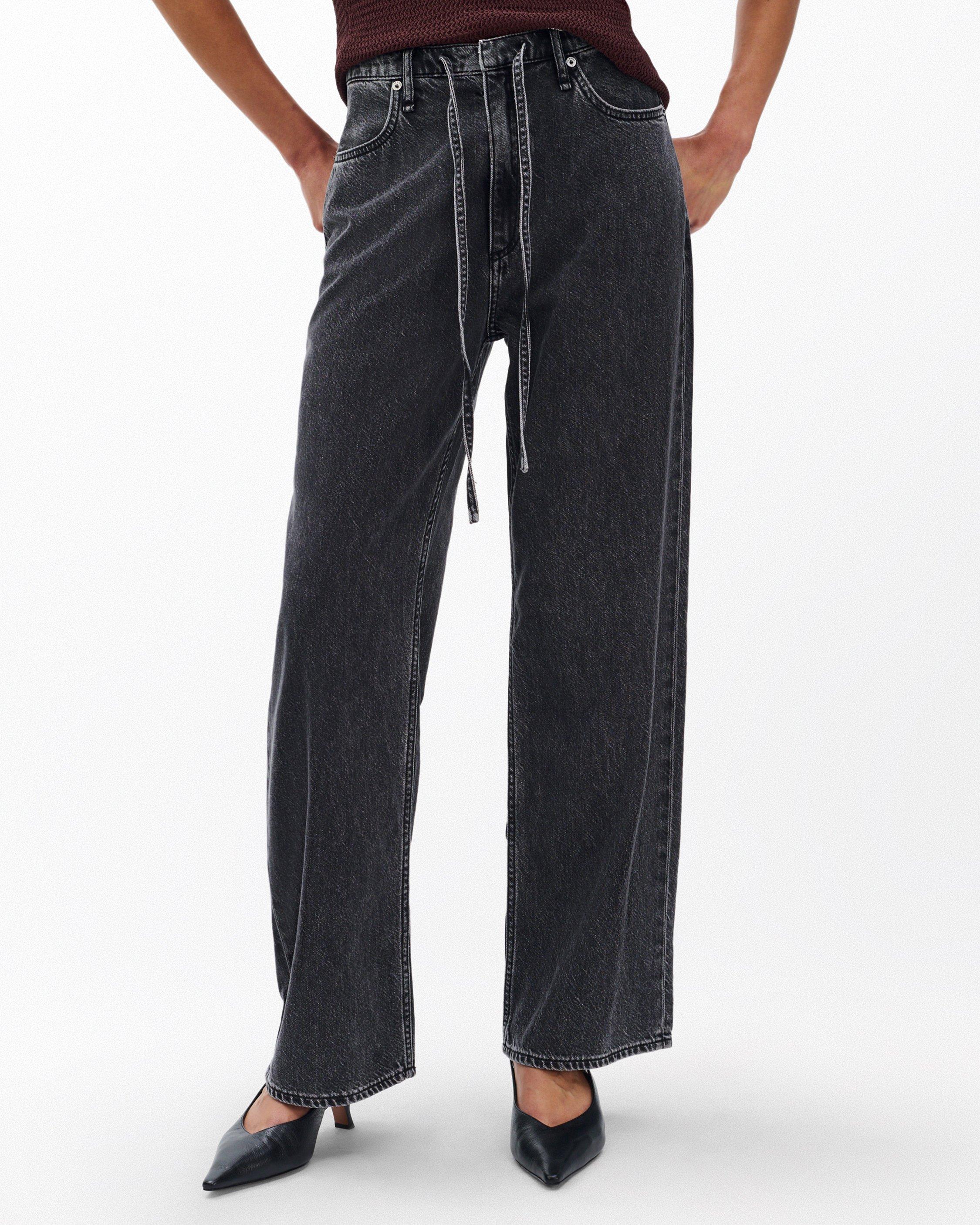 Phoebe Wide-Leg Drawstring Jeans - image 4