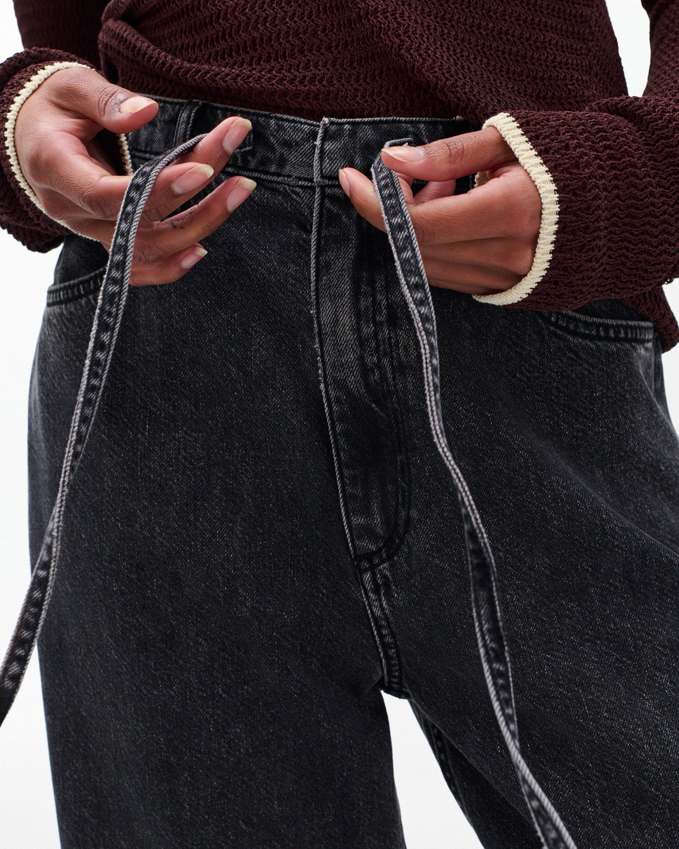 Phoebe Wide-Leg Drawstring Jeans - image 5