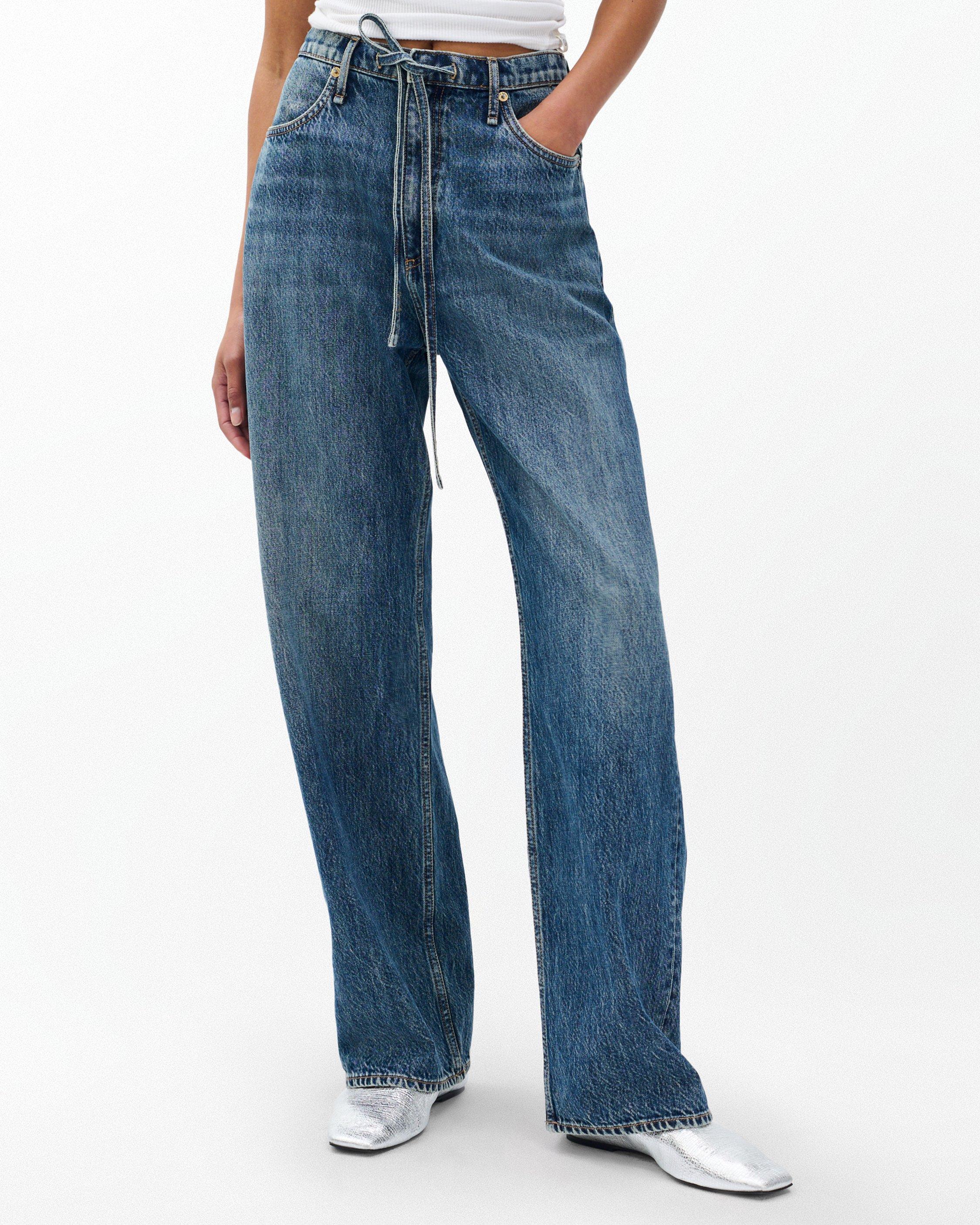 Phoebe Drawstring Wide-Leg Jeans - image 4