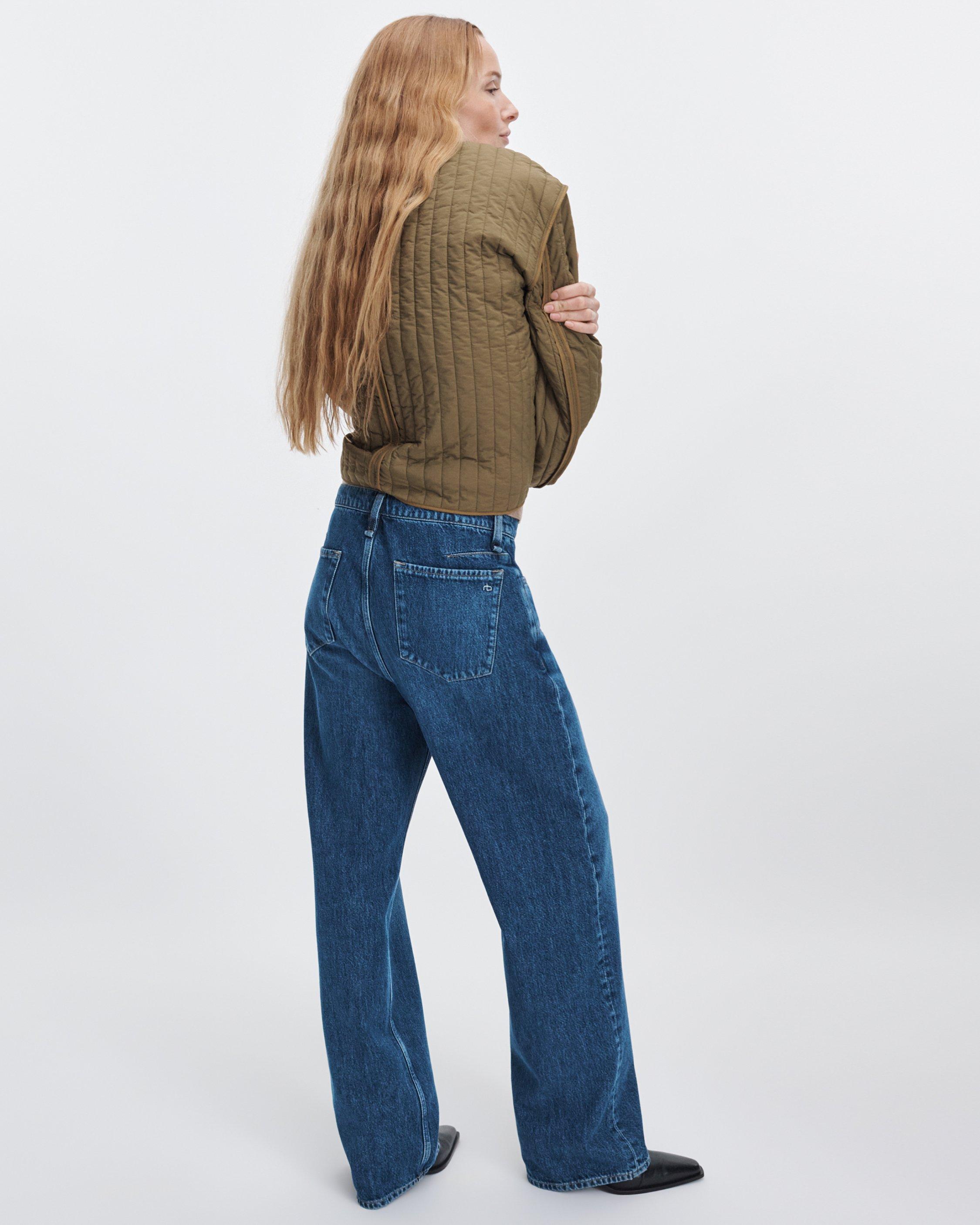 Phoebe Drawstring Wide-Leg Jean image number 5