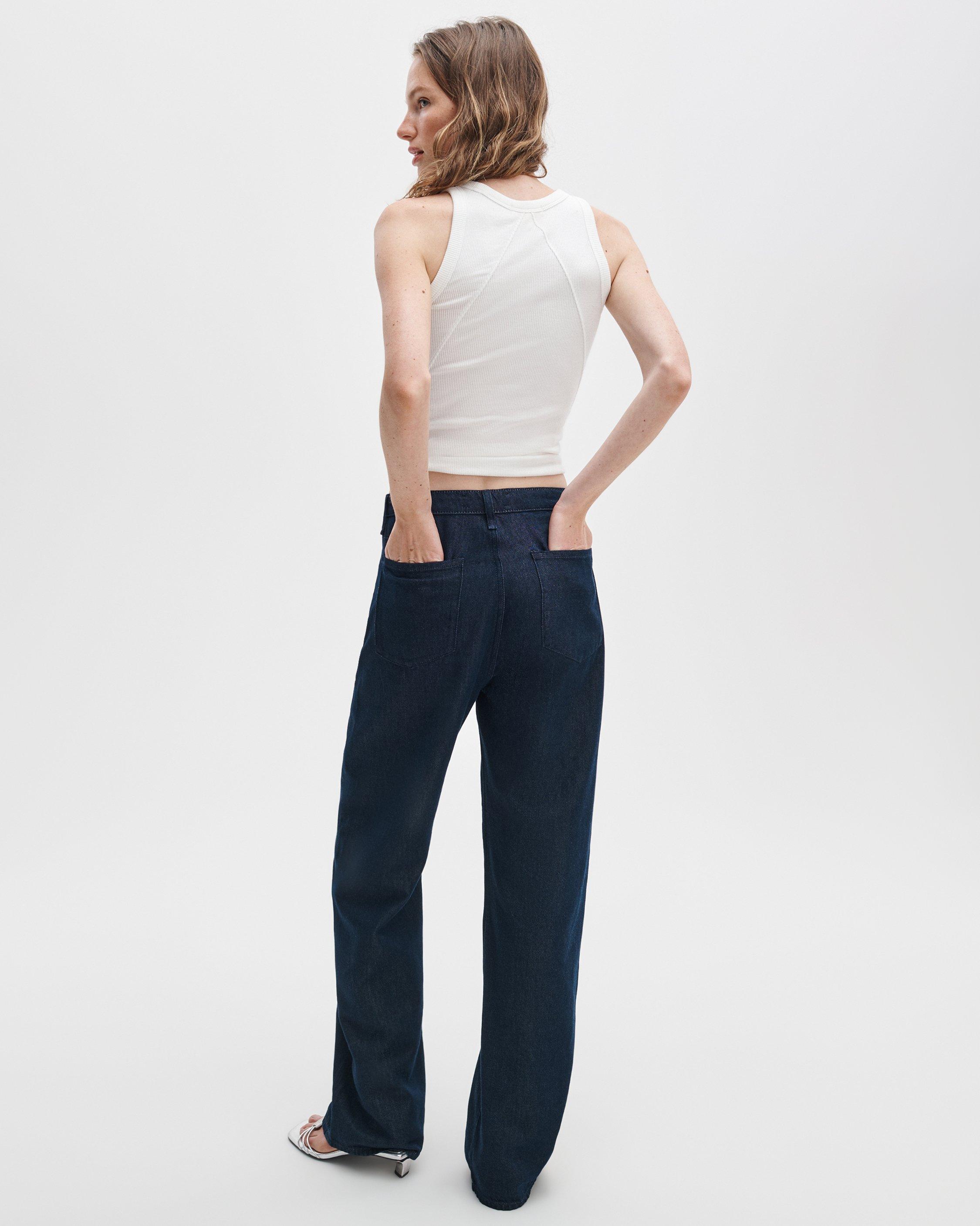 Phoebe Drawstring Wide-Leg Jean image number 5