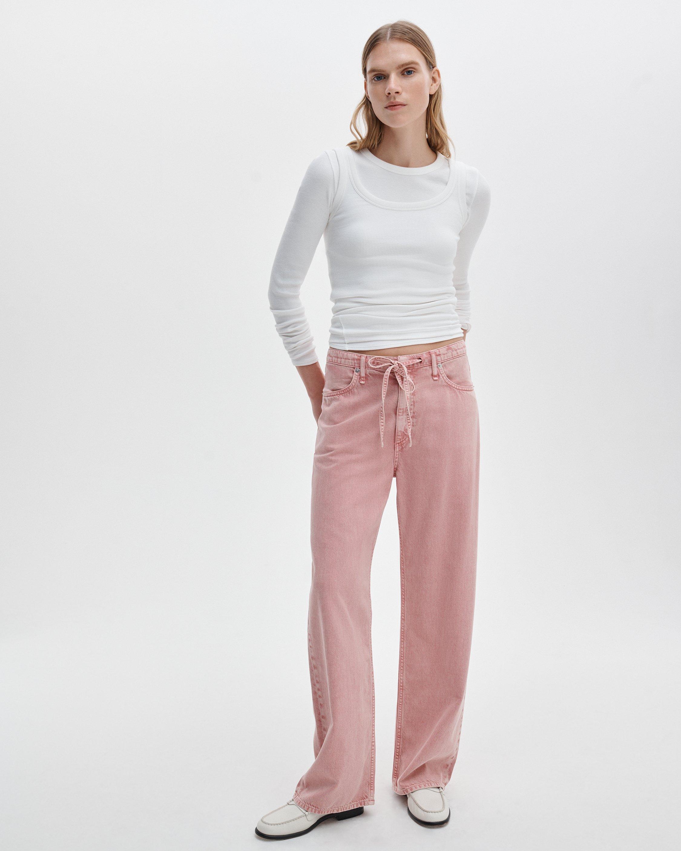 Phoebe Drawstring Wide-Leg Jeans - image 3