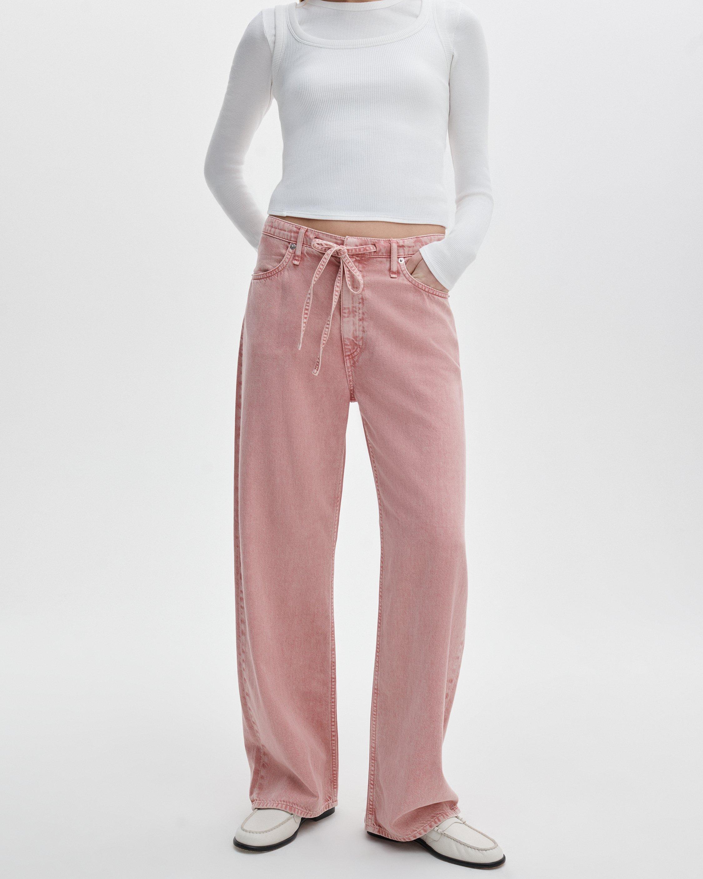 Phoebe Drawstring Wide-Leg Jeans - image 4