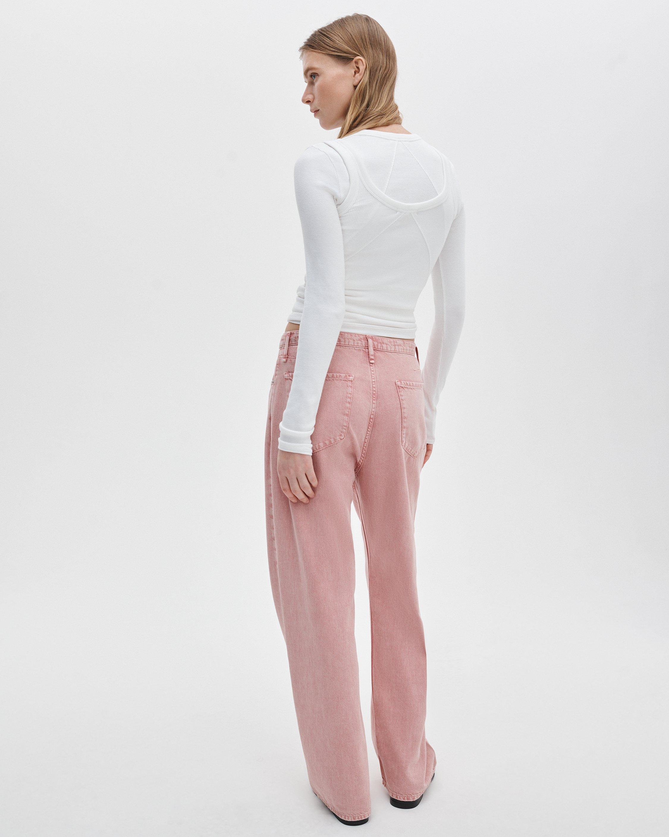 Phoebe Drawstring Wide-Leg Jean image number 6